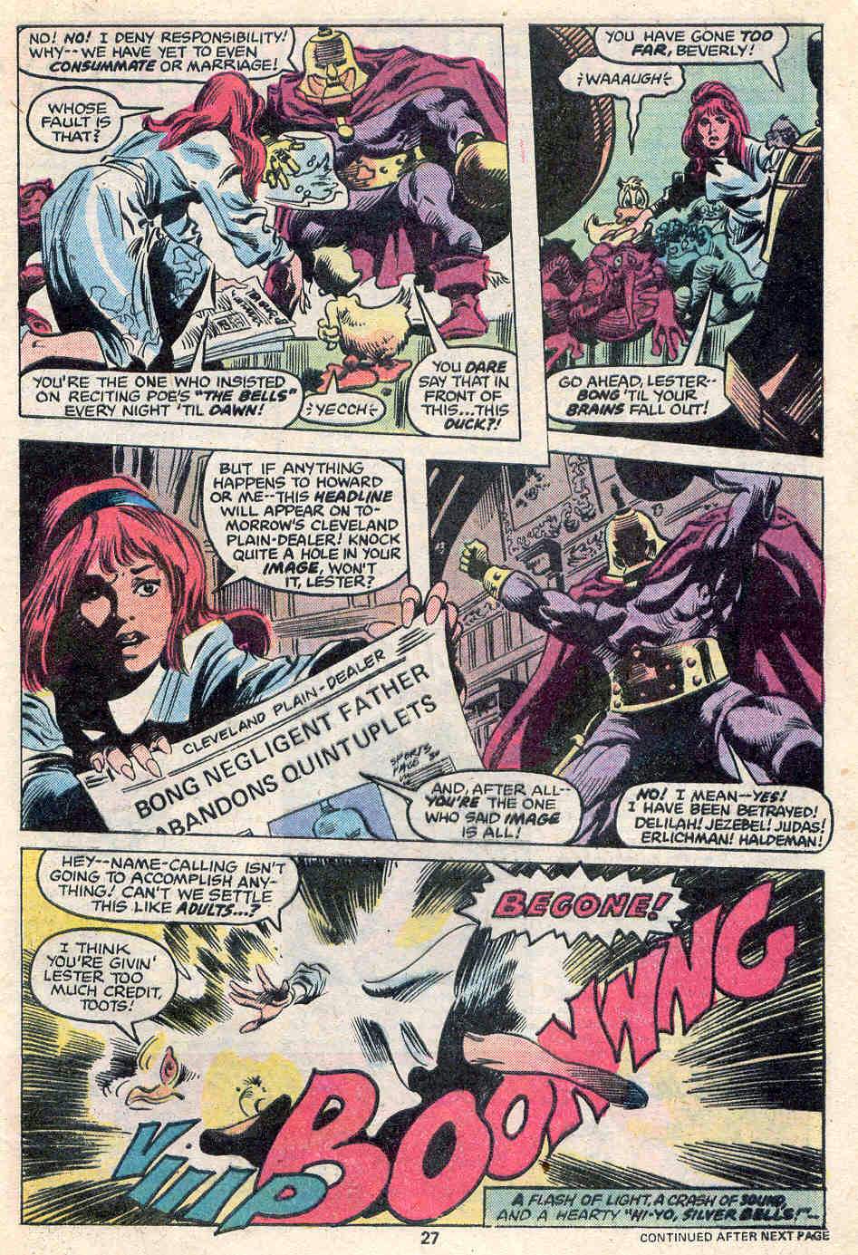 Read online Howard the Duck (1976) comic -  Issue #31 - 17