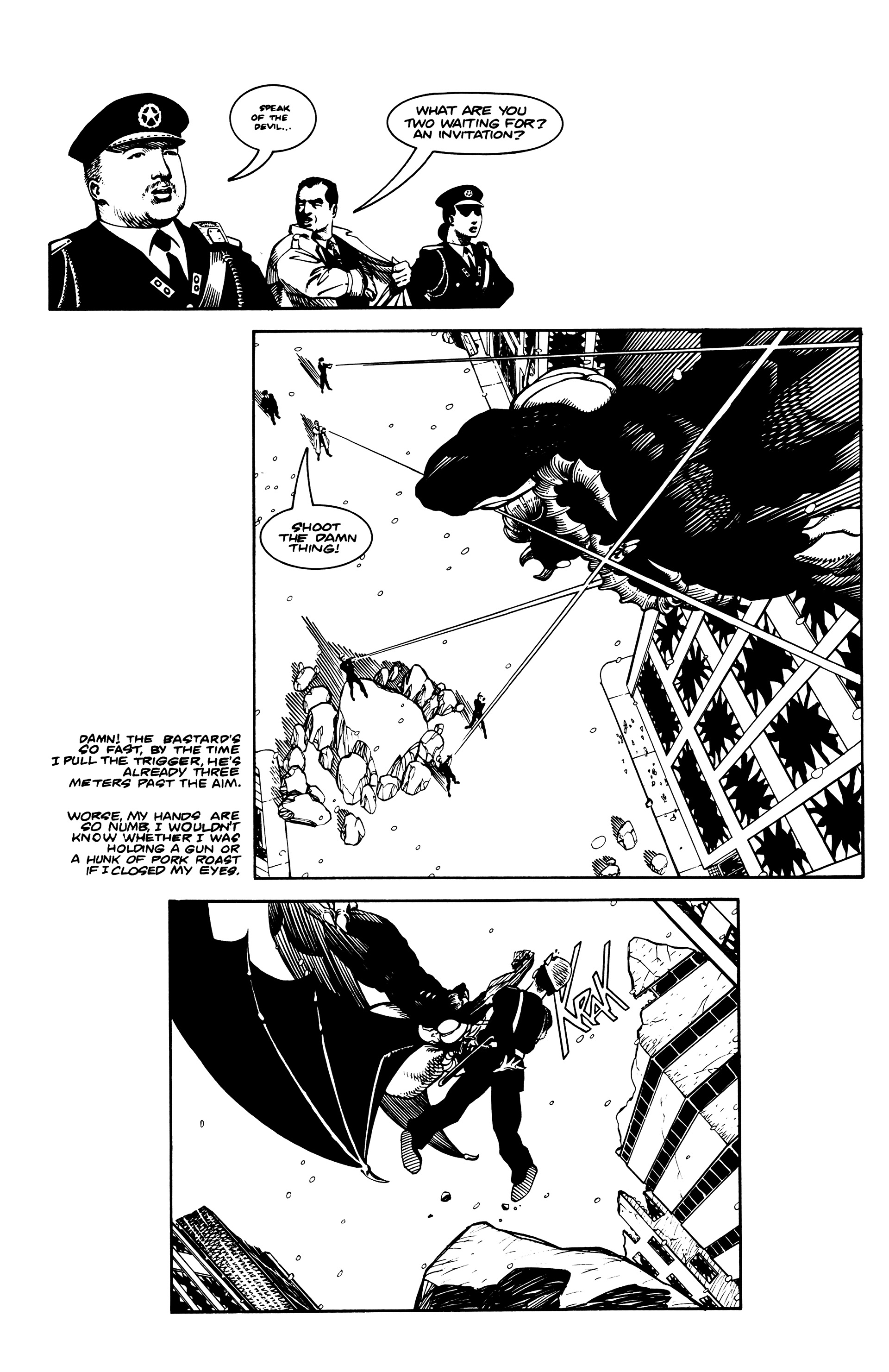 Read online Warrior Nun: Black & White comic -  Issue #4 - 11