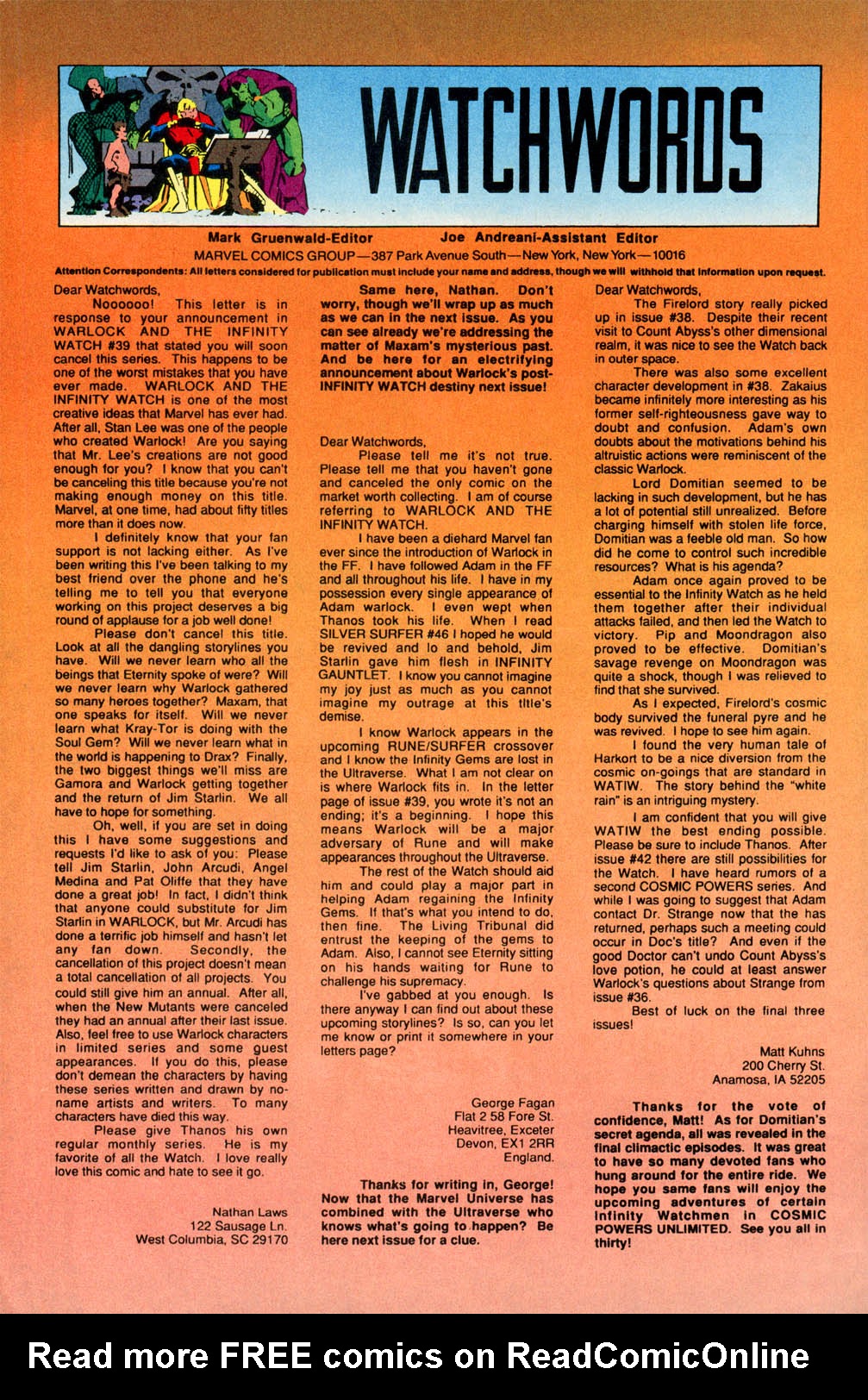 Read online Warlock and the Infinity Watch comic -  Issue #41 - 24