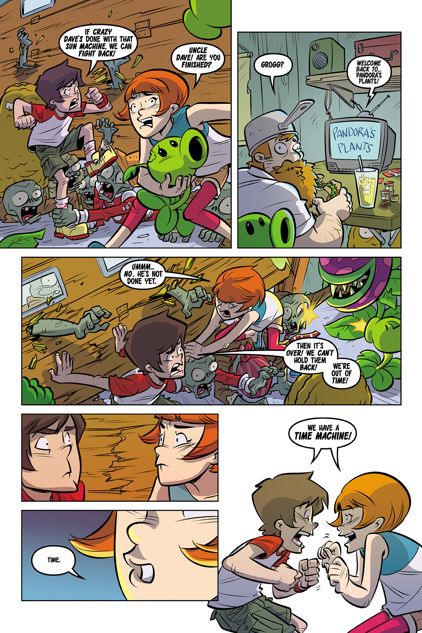 Read online Plants vs. Zombies: Timepocalypse comic -  Issue #6 - 9