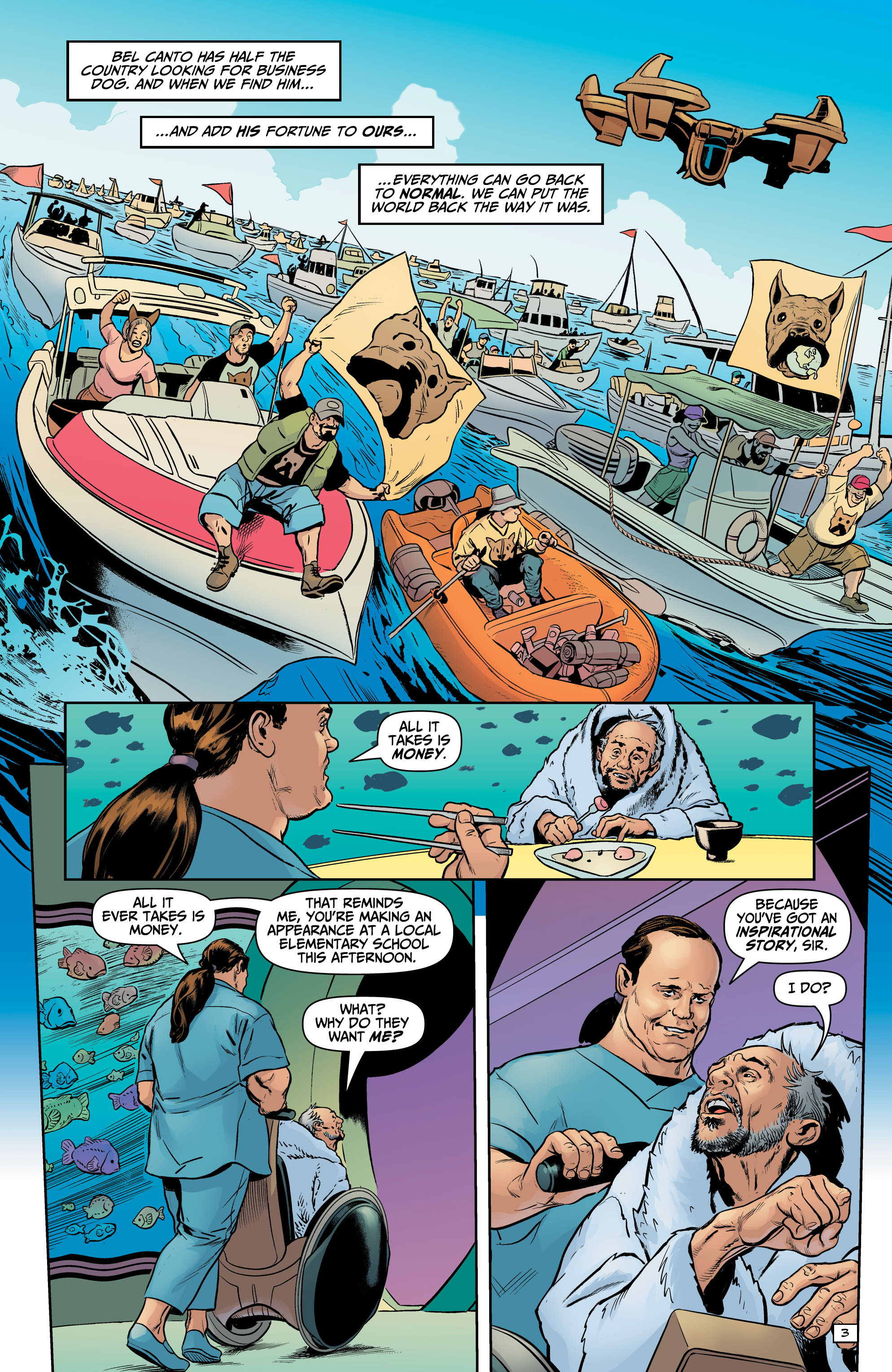 Read online Billionaire Island: Cult of Dogs comic -  Issue #5 - 5