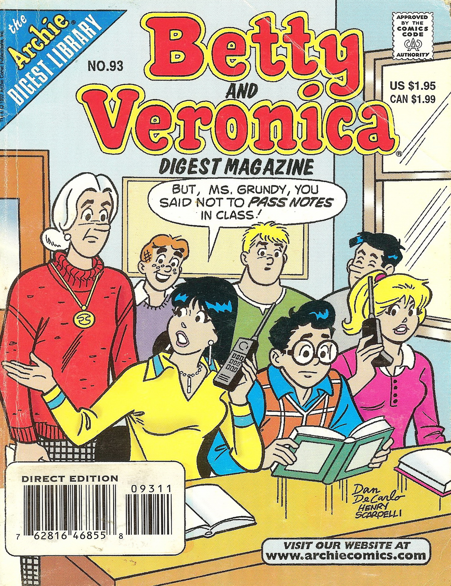 Read online Betty and Veronica Digest Magazine comic -  Issue #93 - 2