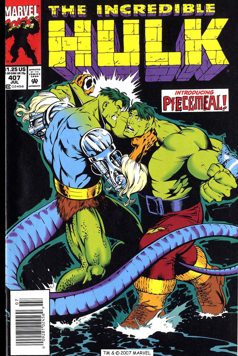 Read online The Incredible Hulk (1968) comic -  Issue #407 - 1
