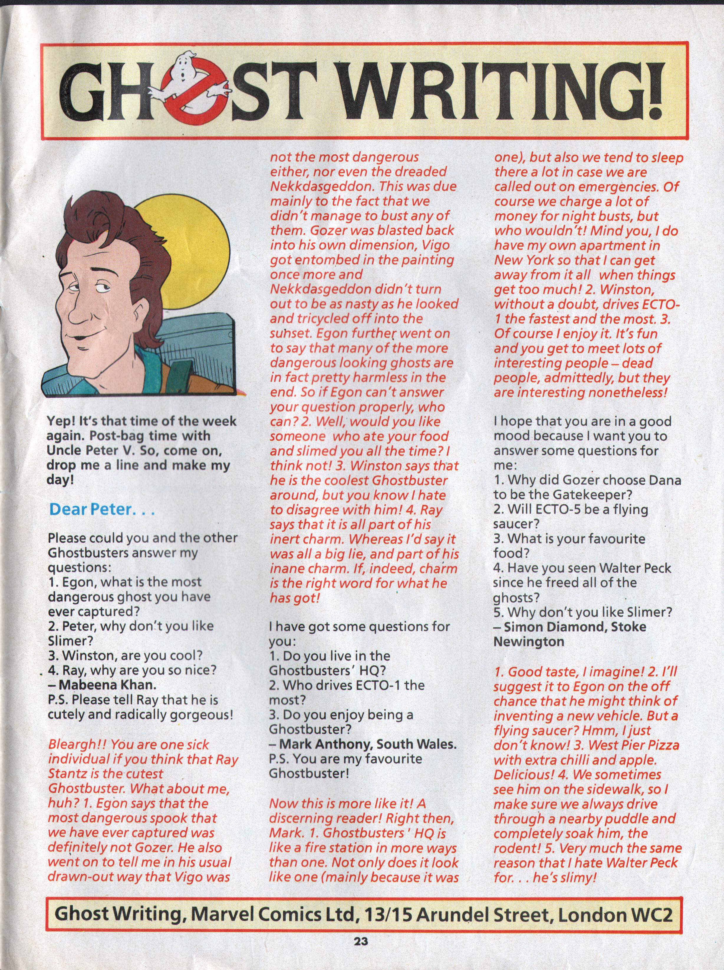 Read online The Real Ghostbusters comic -  Issue #121 - 16