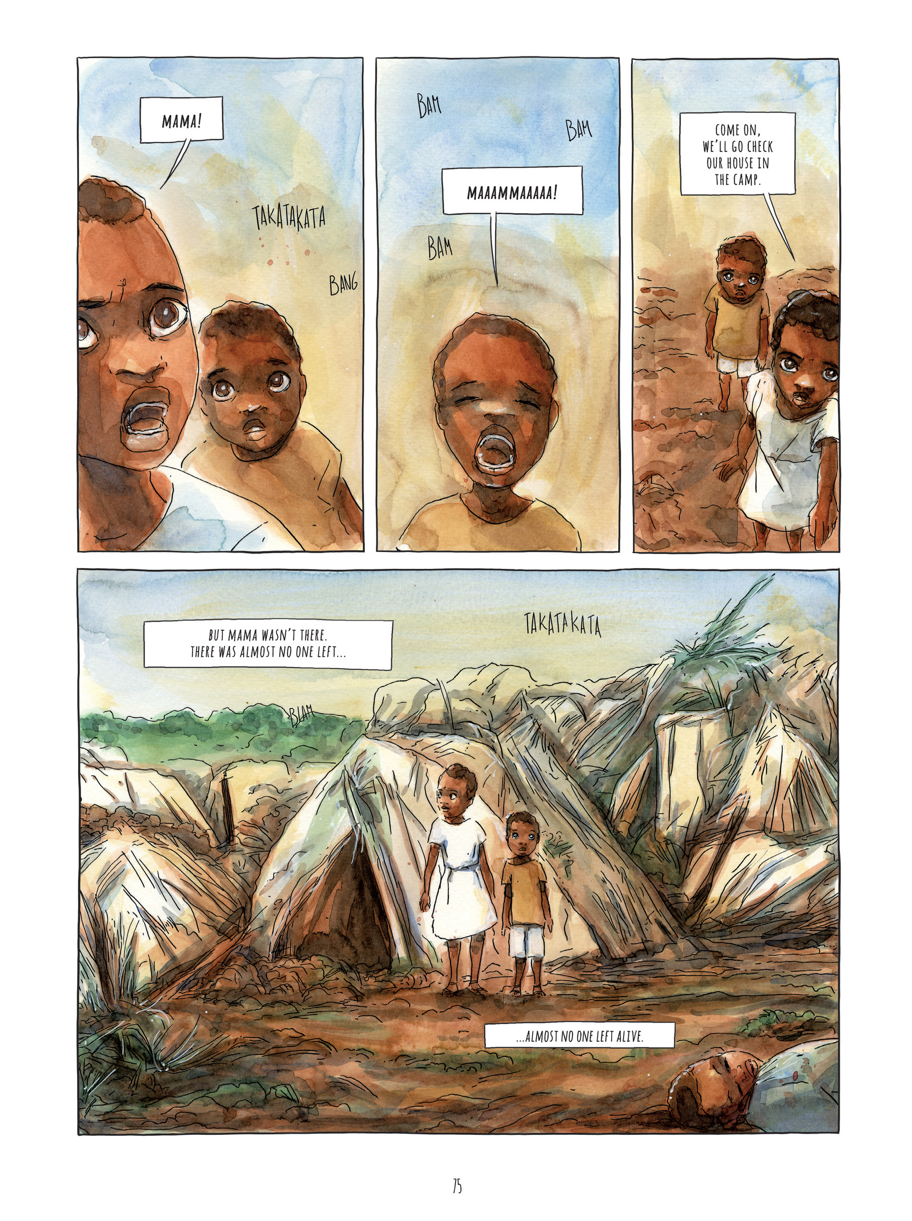 Read online Alice on the Run: One Child's Journey Through the Rwandan Civil War comic -  Issue # TPB - 74