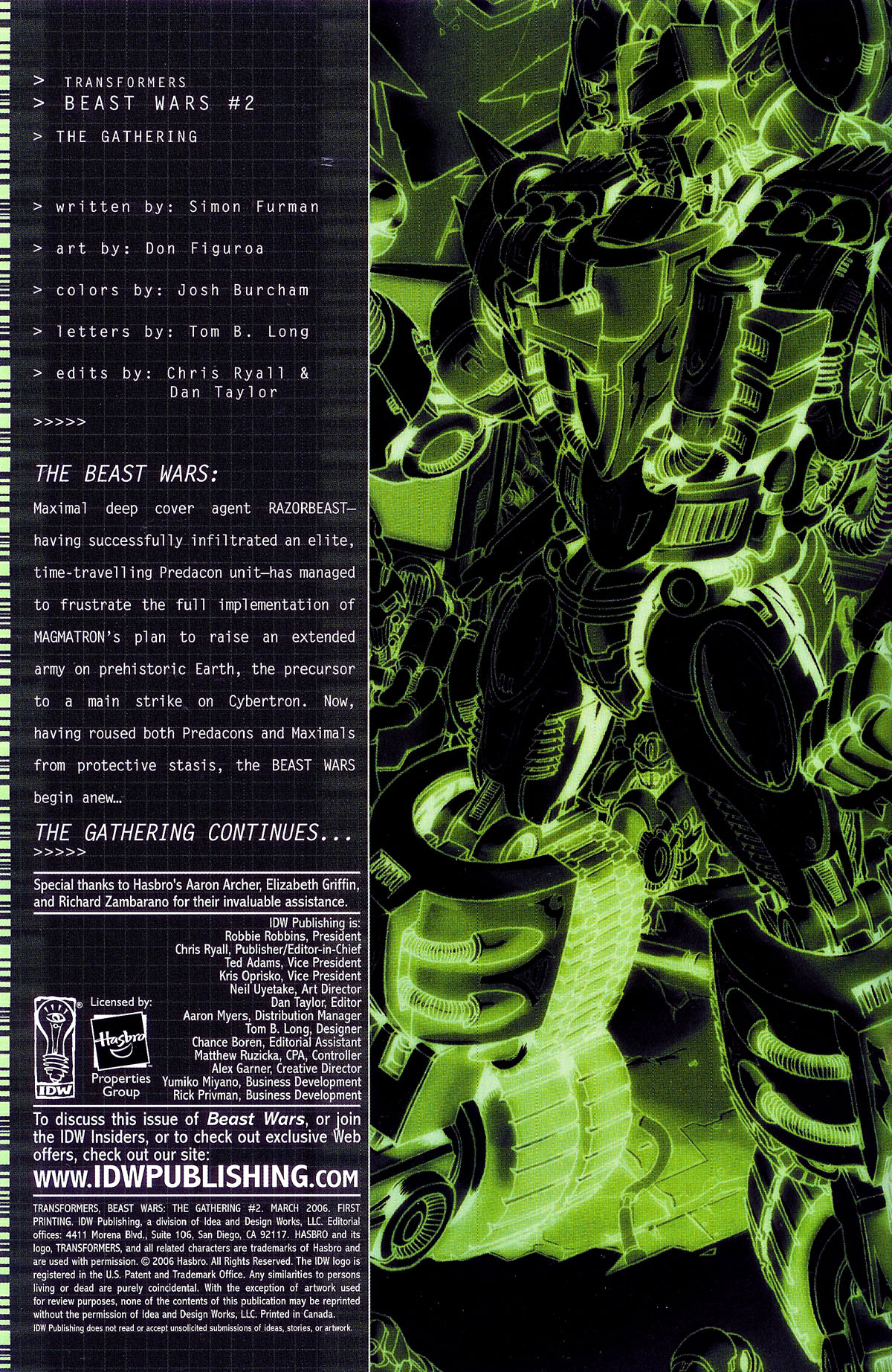 Read online Transformers, Beast Wars: The Gathering comic -  Issue #2 - 3