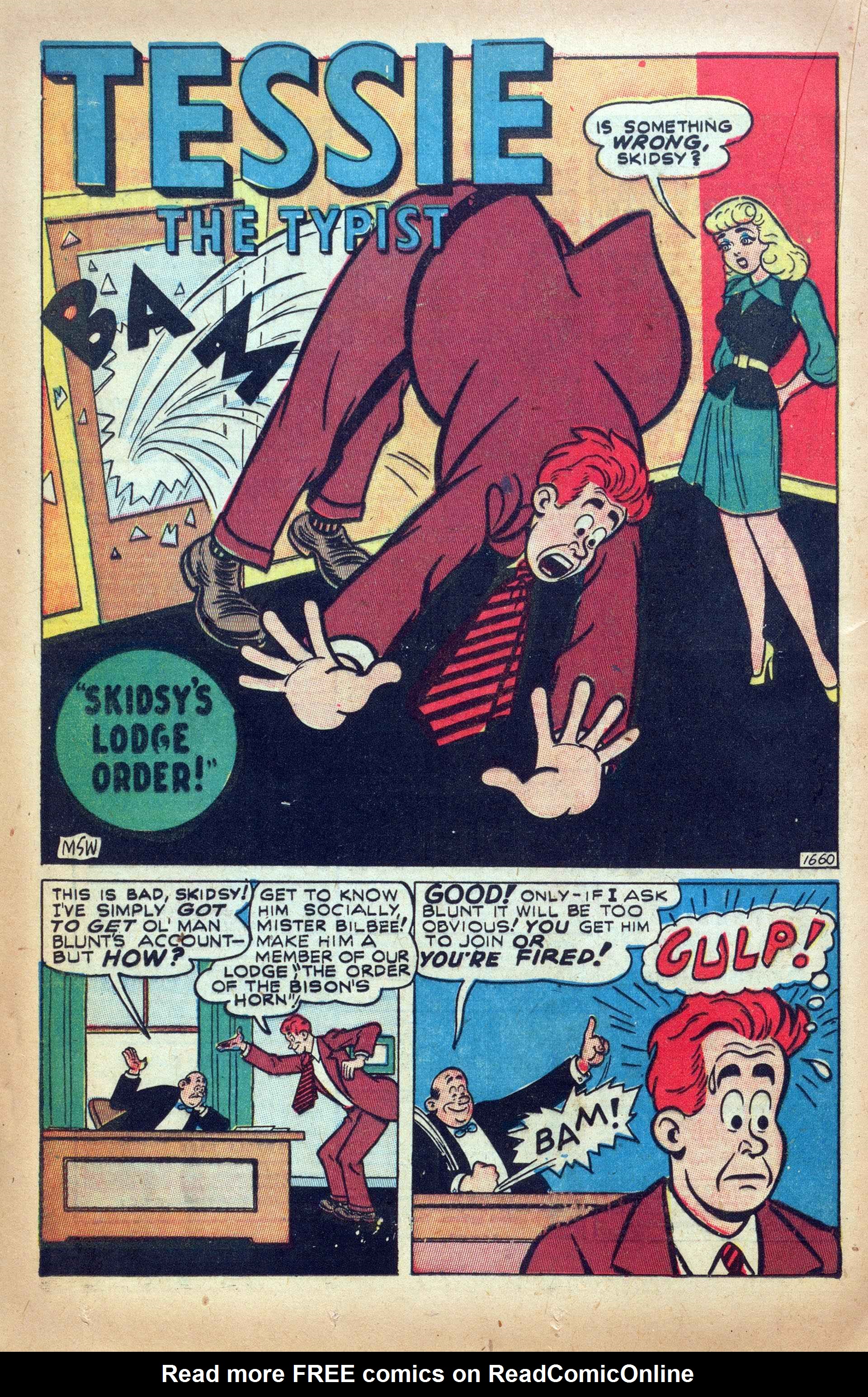 Read online Tessie the Typist comic -  Issue #14 - 28