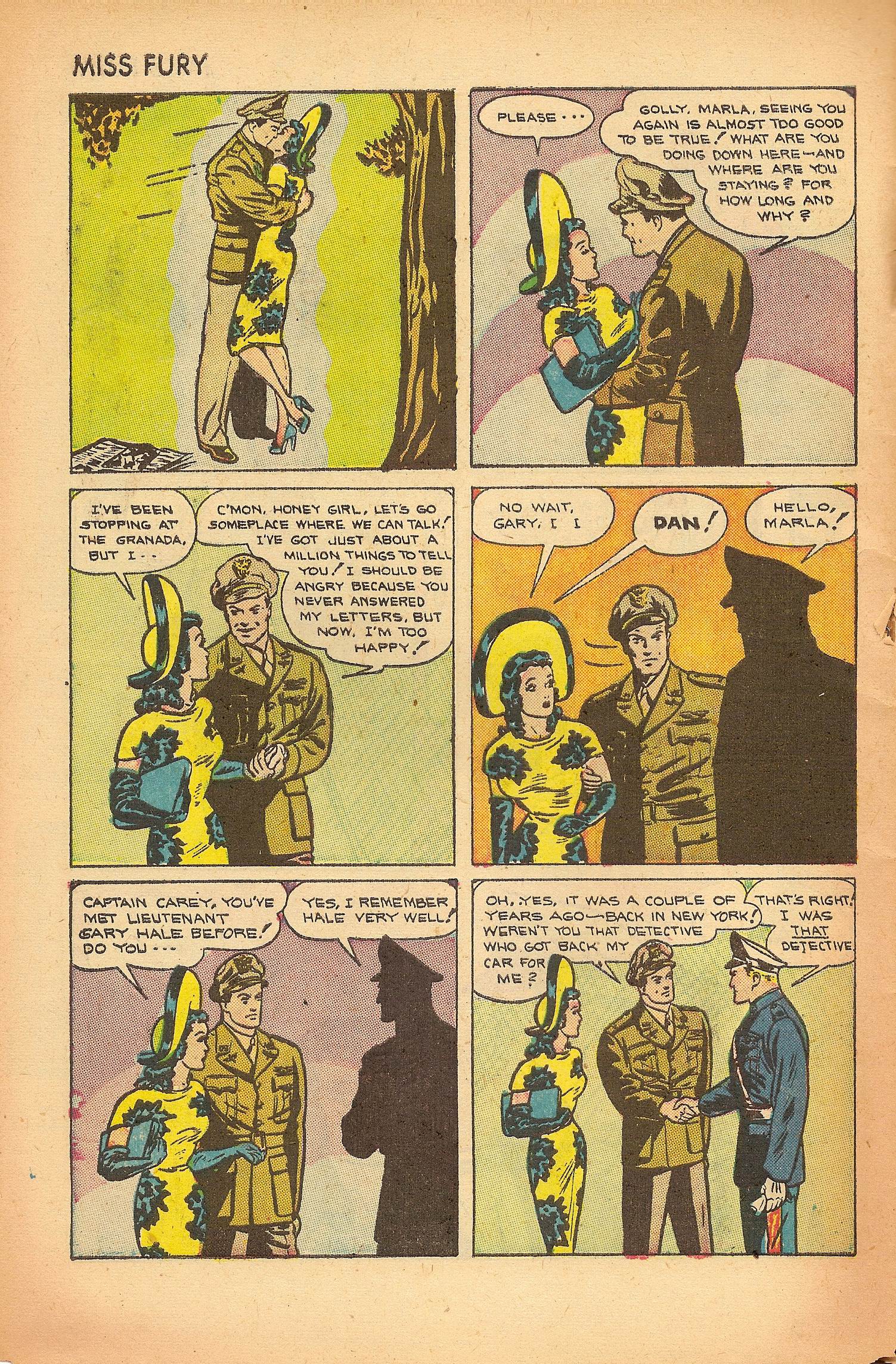 Read online Miss Fury (1942) comic -  Issue #7 - 10