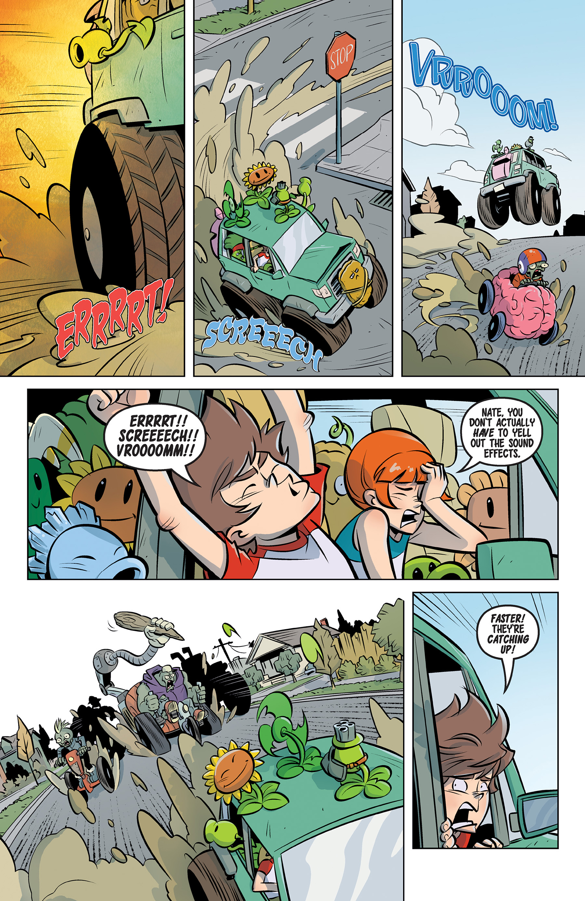 Read online Plants vs. Zombies: Petal to the Metal comic -  Issue #9 - 13