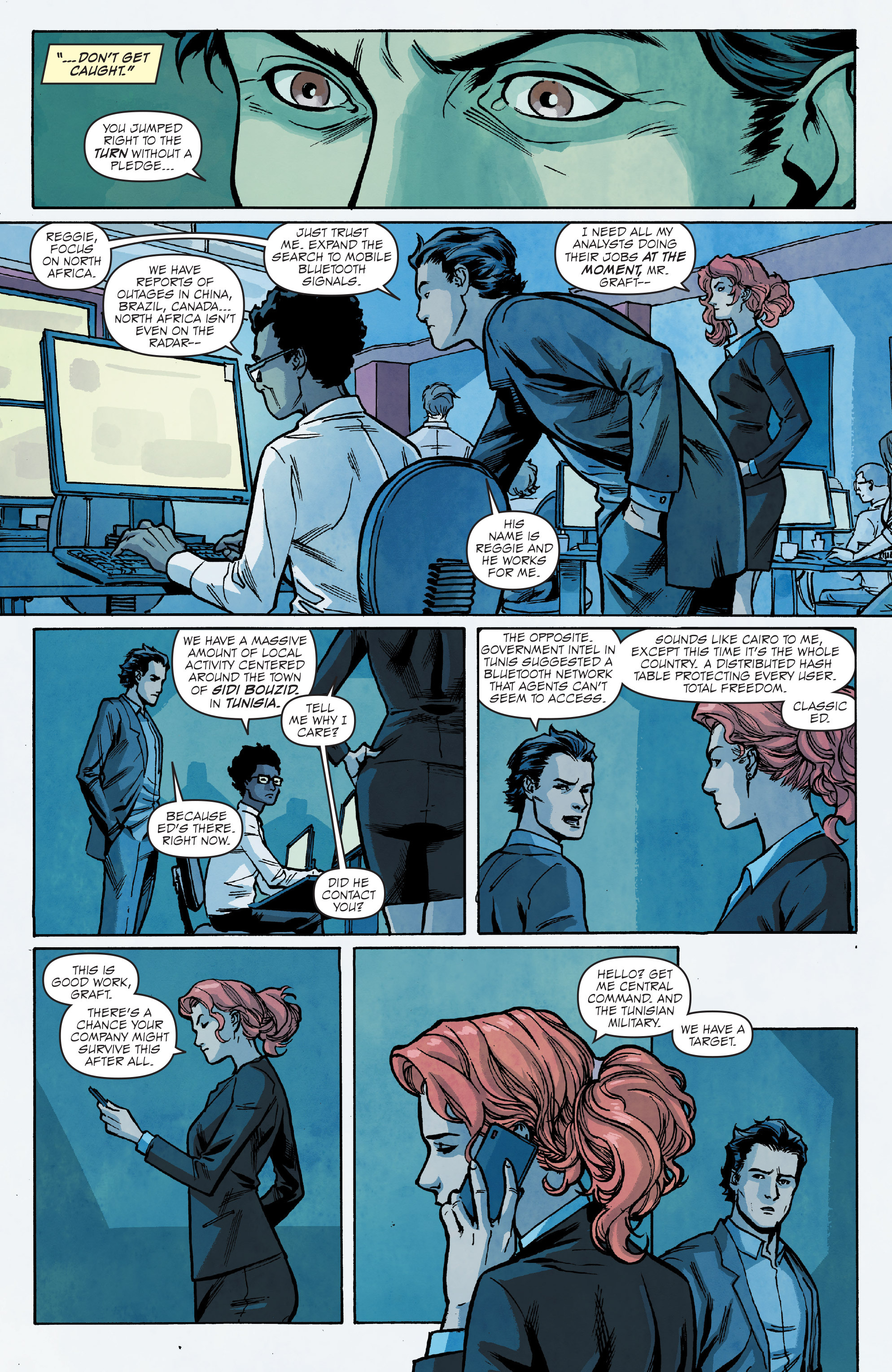 Read online Hacktivist comic -  Issue #3 - 18