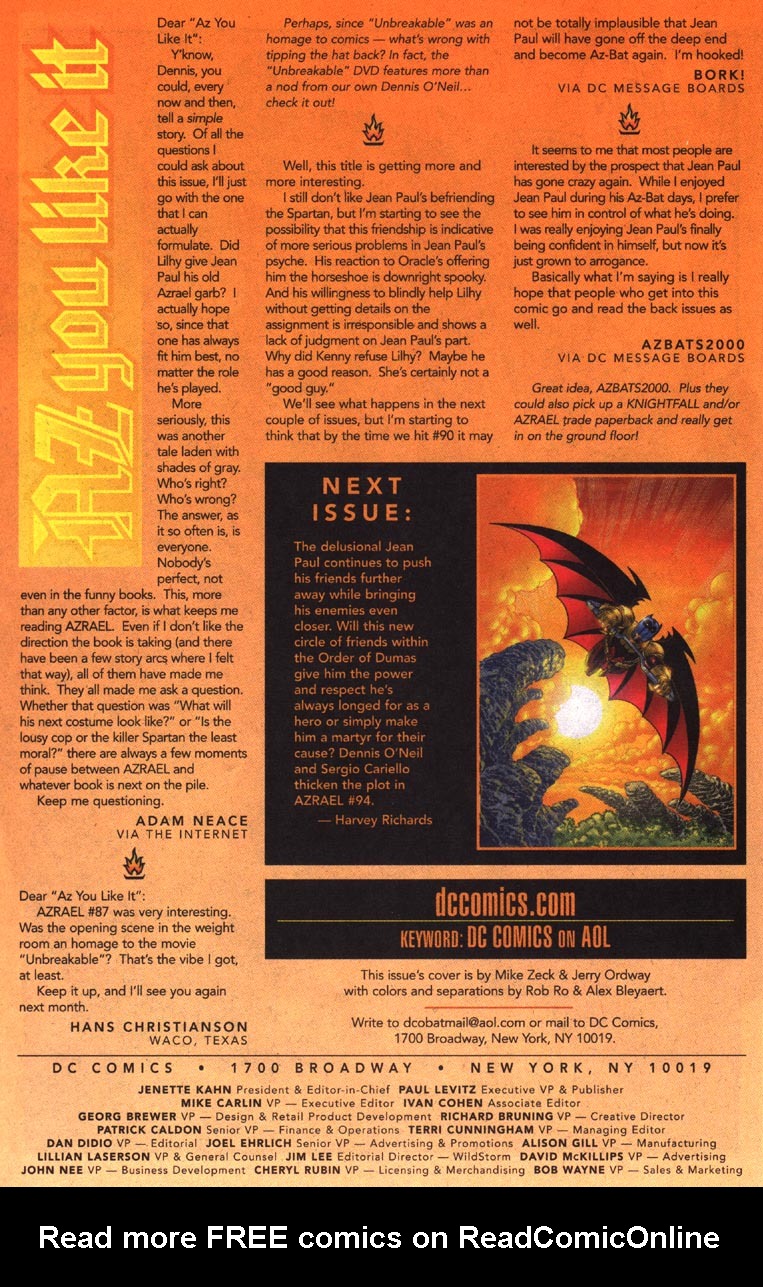 Read online Azrael: Agent of the Bat comic -  Issue #93 - 24