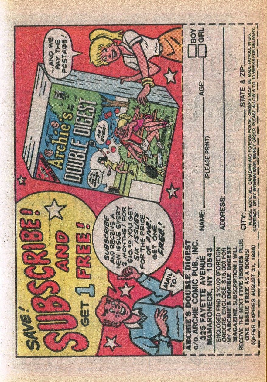 Read online Little Archie Comics Digest Magazine comic -  Issue #21 - 33
