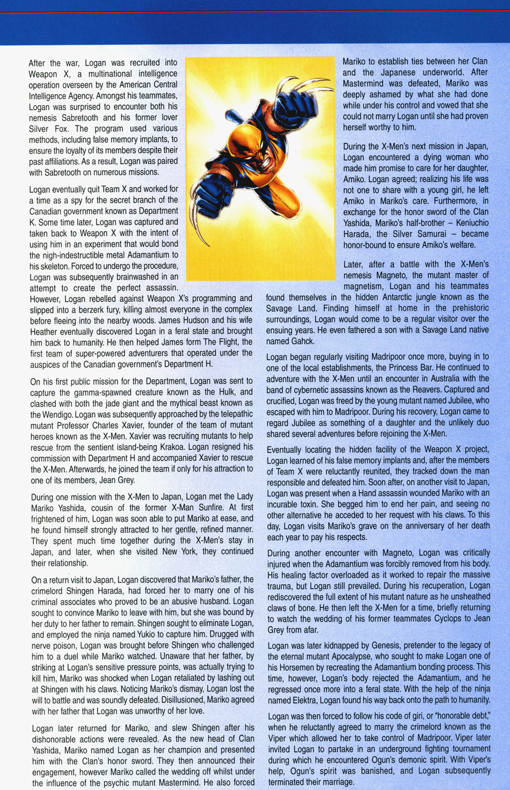 Official Handbook of the Marvel Universe: X-Men 2004 issue Full - Page 38