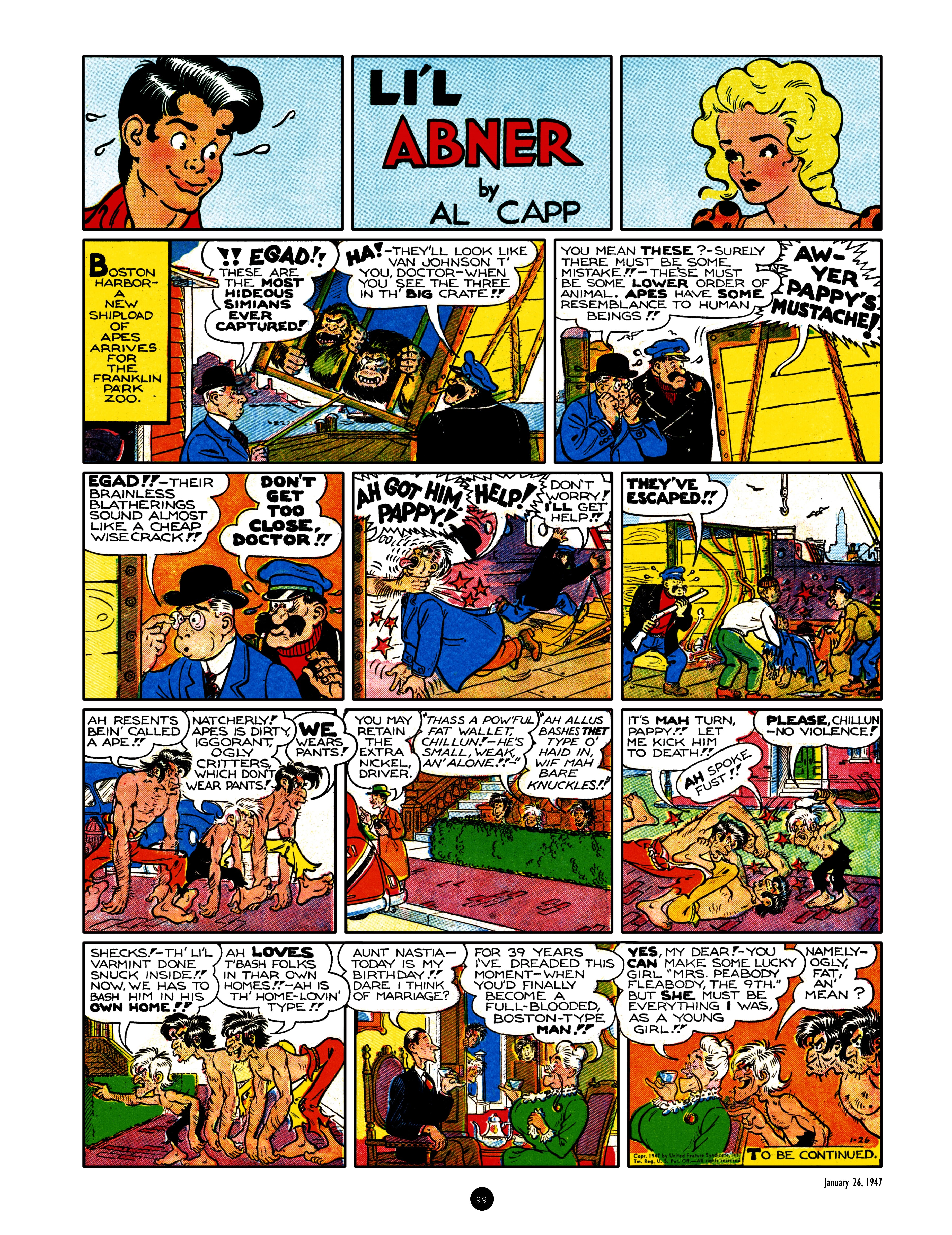 Read online Al Capp's Li'l Abner Complete Daily & Color Sunday Comics comic -  Issue # TPB 7 (Part 1) - 99