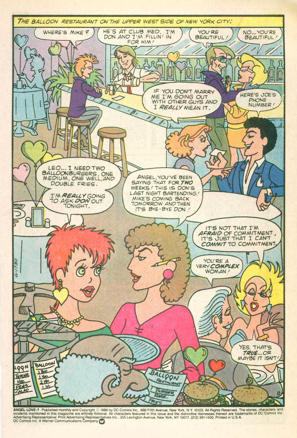 Read online Angel Love comic -  Issue #1 - 2