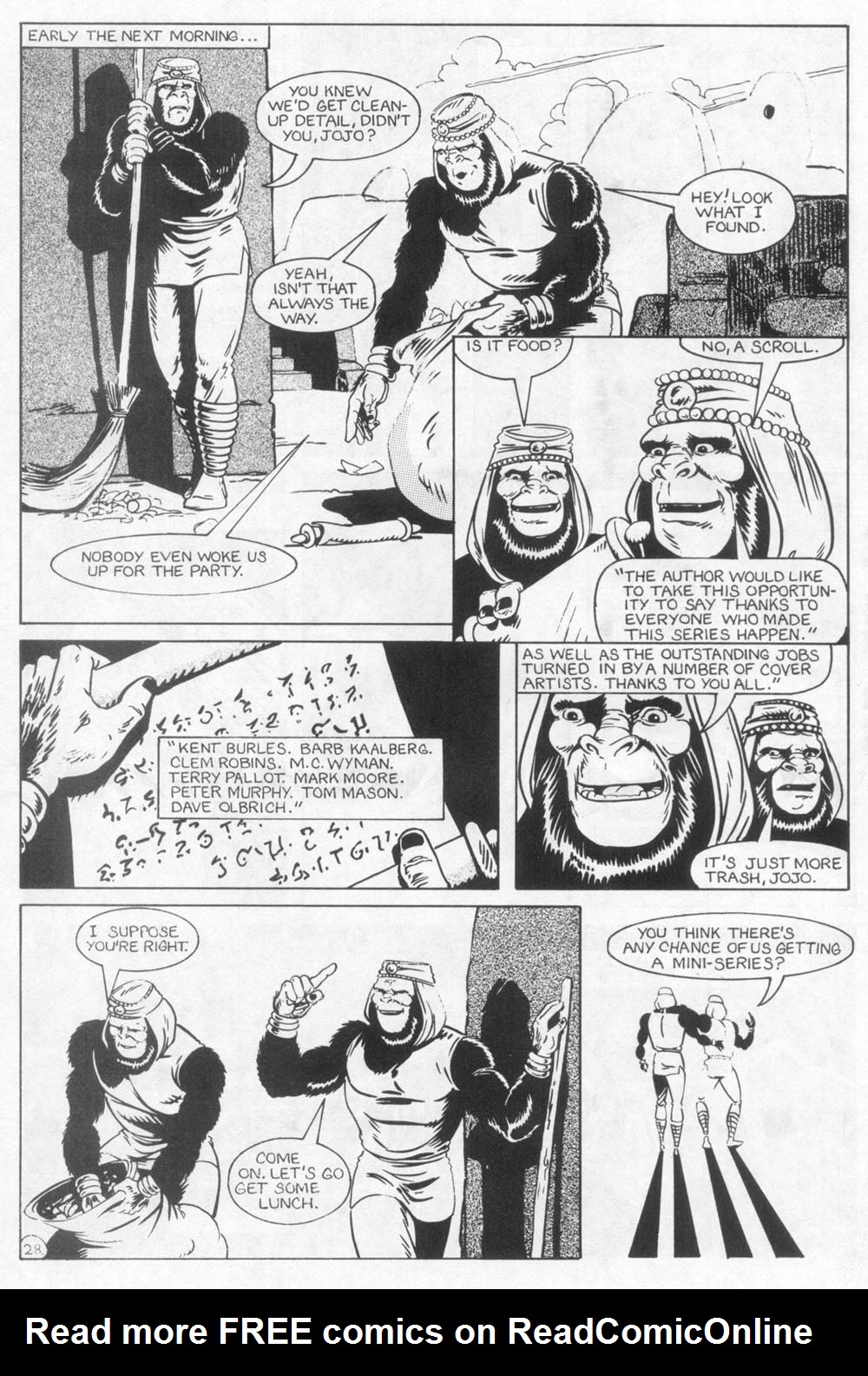 Read online Planet of the Apes (1990) comic -  Issue #24 - 31
