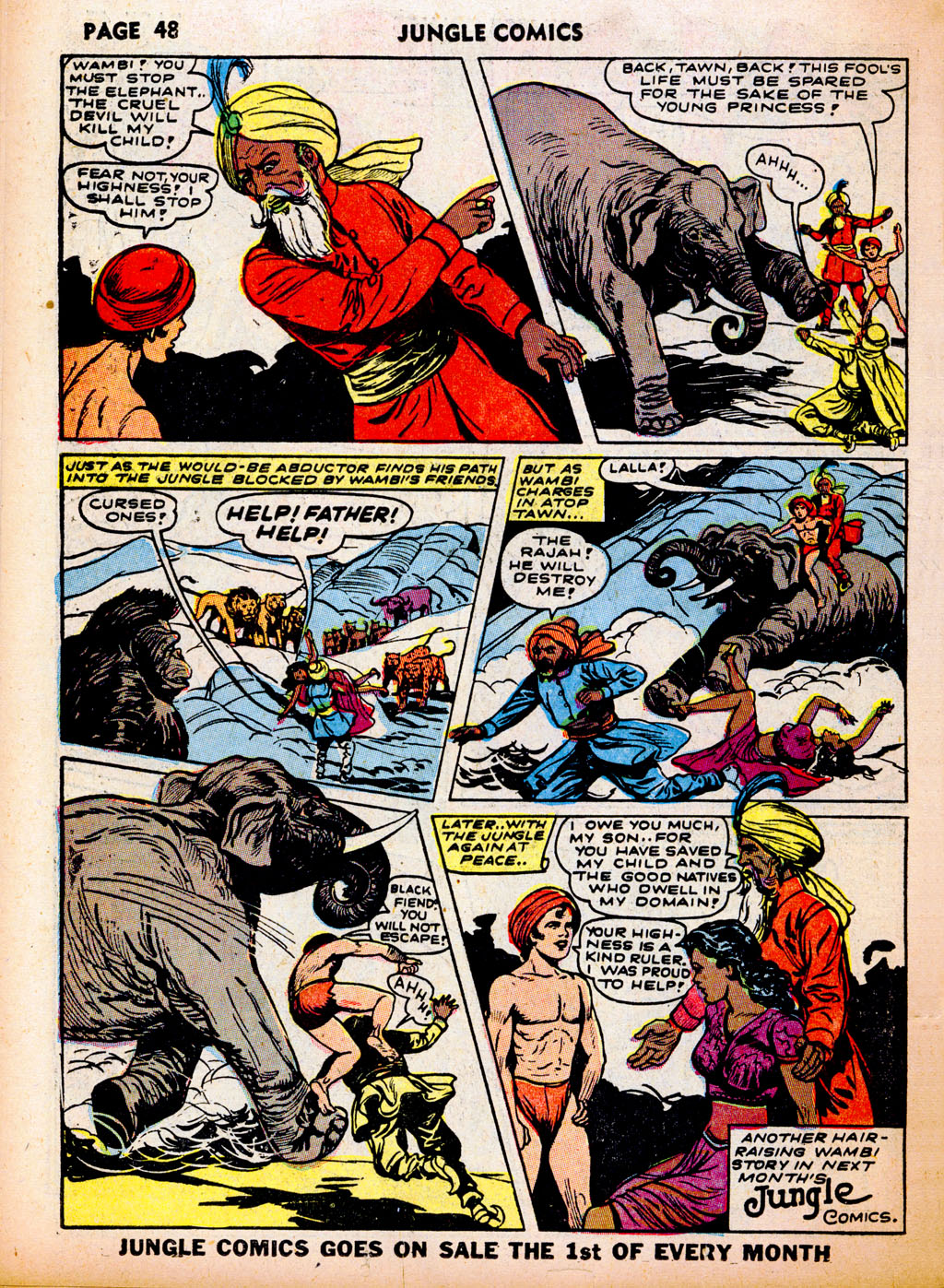 Read online Jungle Comics comic -  Issue #37 - 50