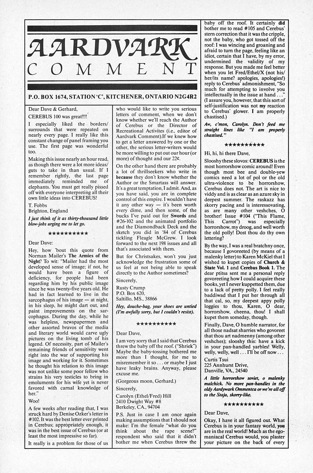 Cerebus Issue #109 #109 - English 23