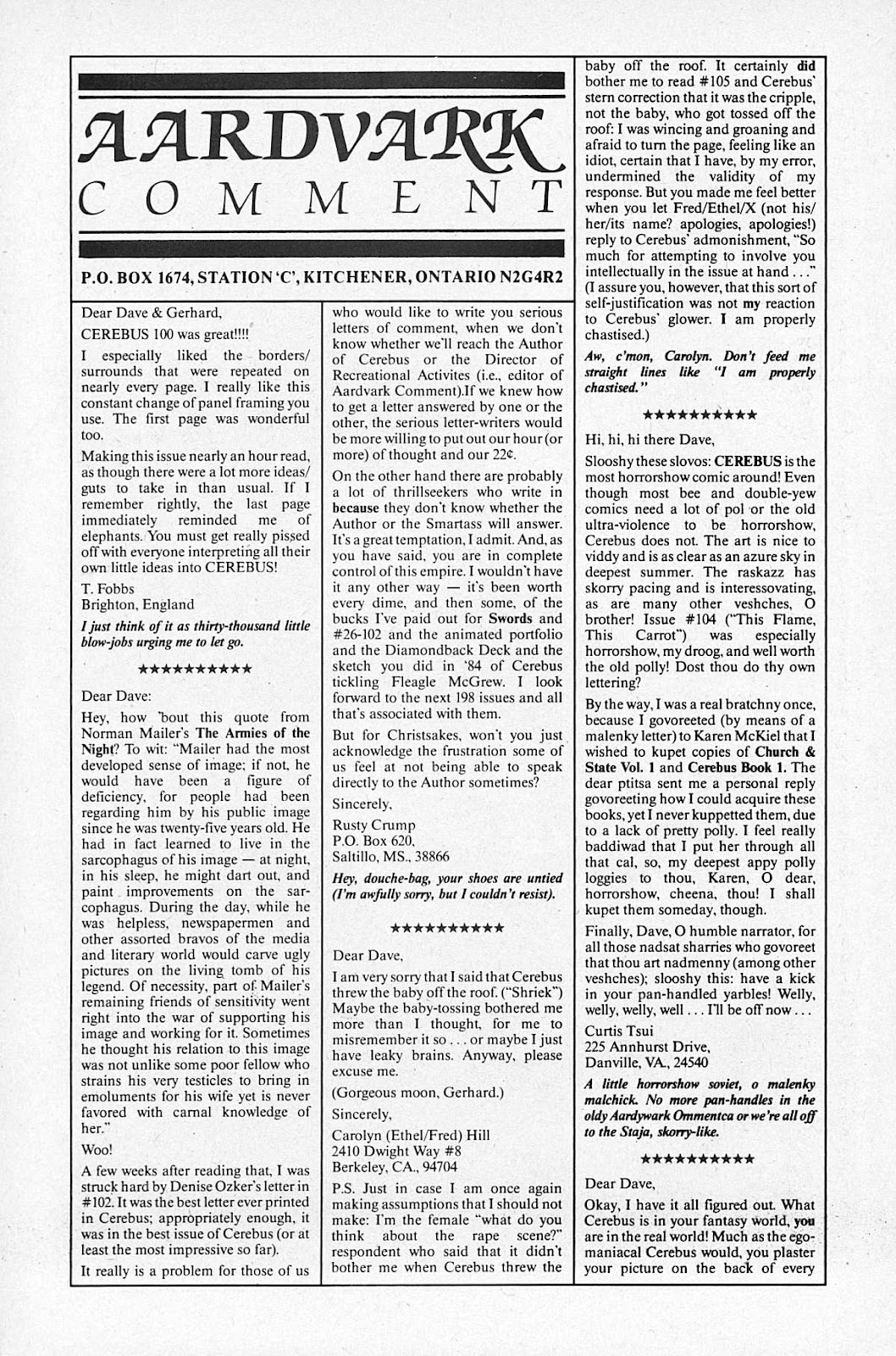 Cerebus issue 109 - Page 23