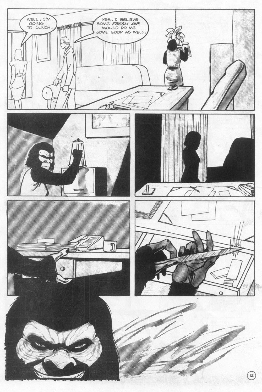 Read online Planet of the Apes (1990) comic -  Issue #19 - 14