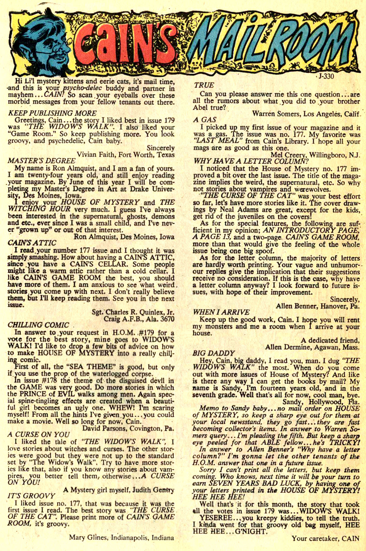 Read online House of Mystery (1951) comic -  Issue #181 - 32