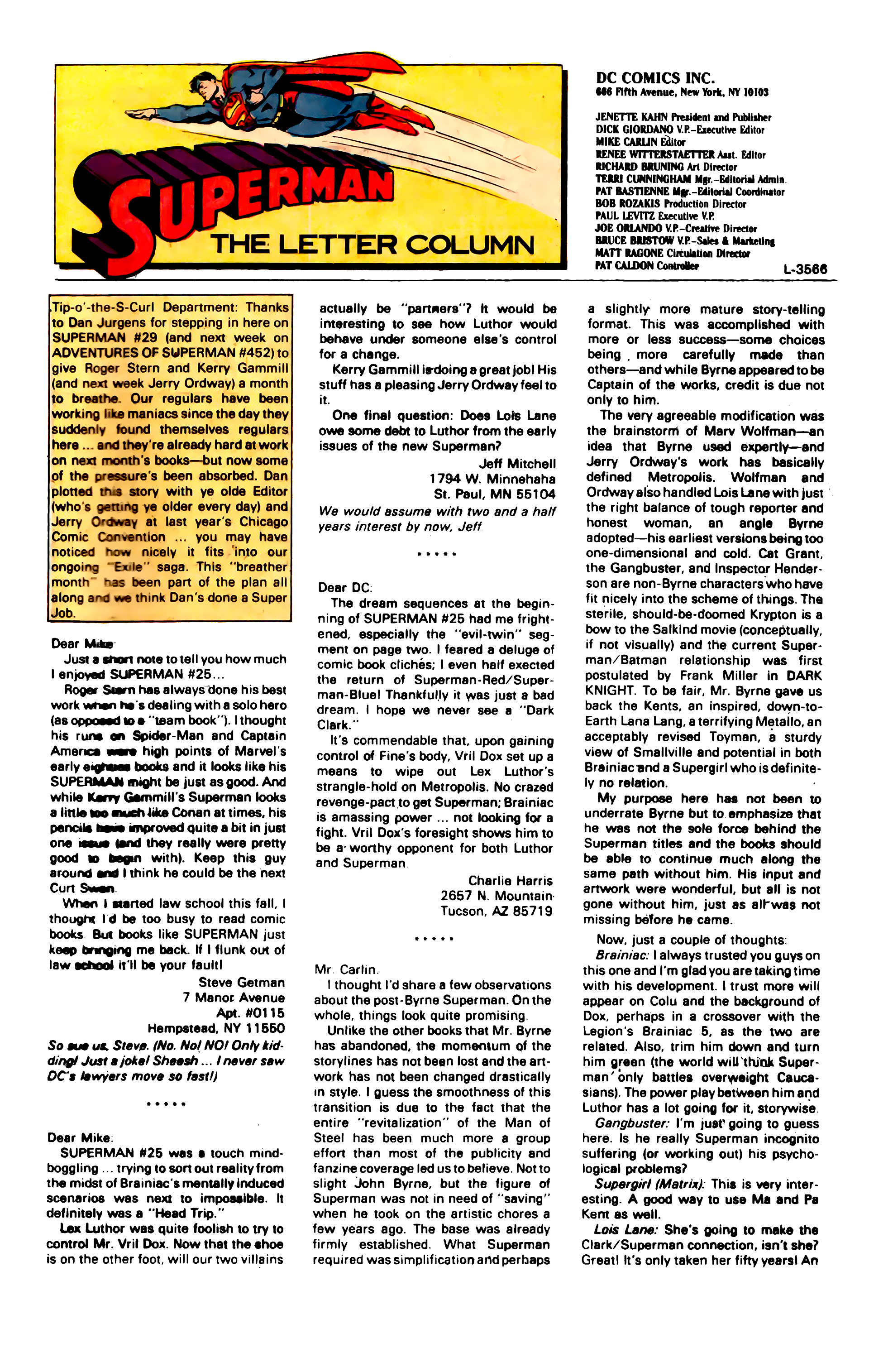 Read online Superman (1987) comic -  Issue #29 - 24