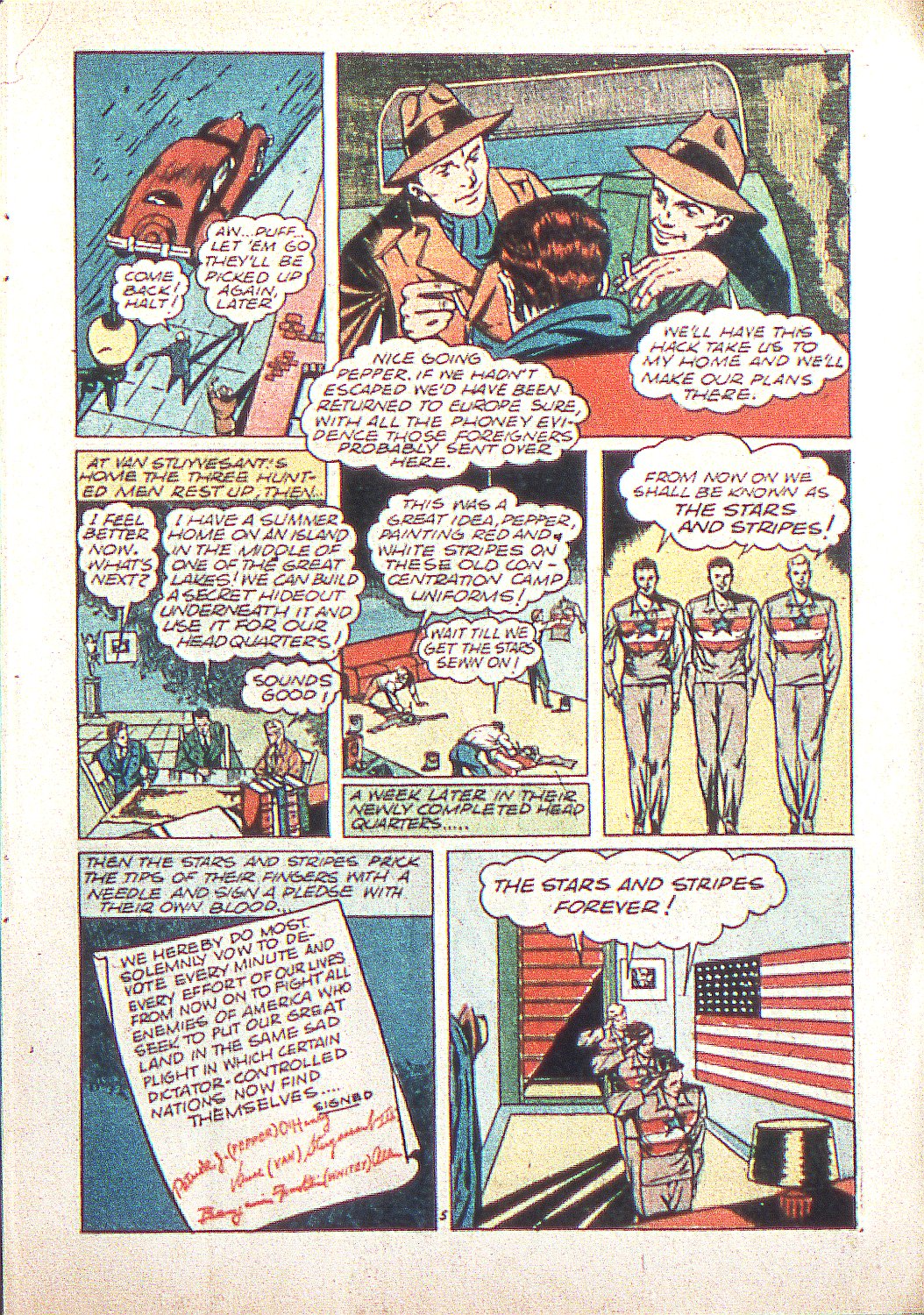 Read online Stars and Stripes Comics comic -  Issue #4 - 8
