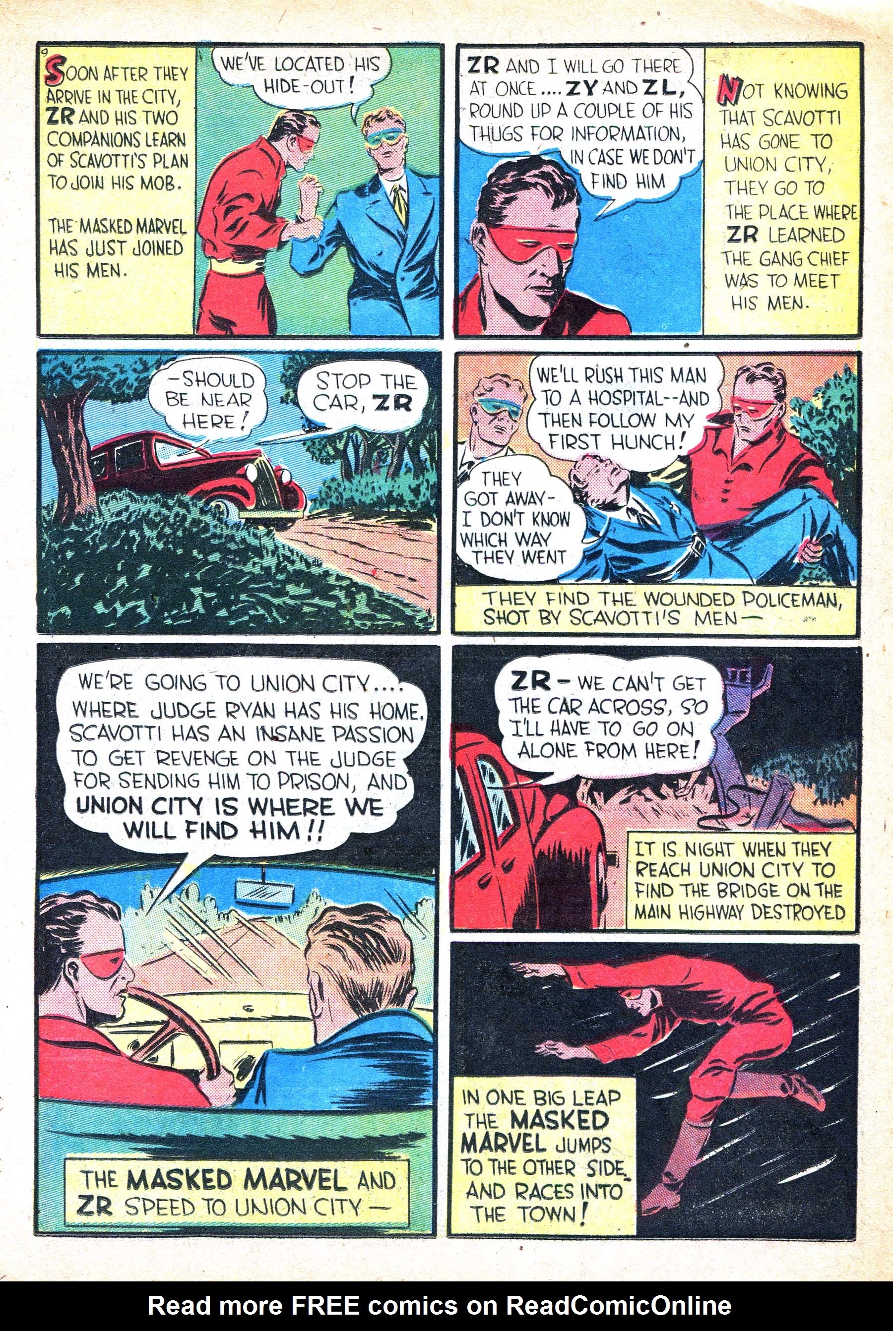 Read online Masked Marvel comic -  Issue #1 - 31