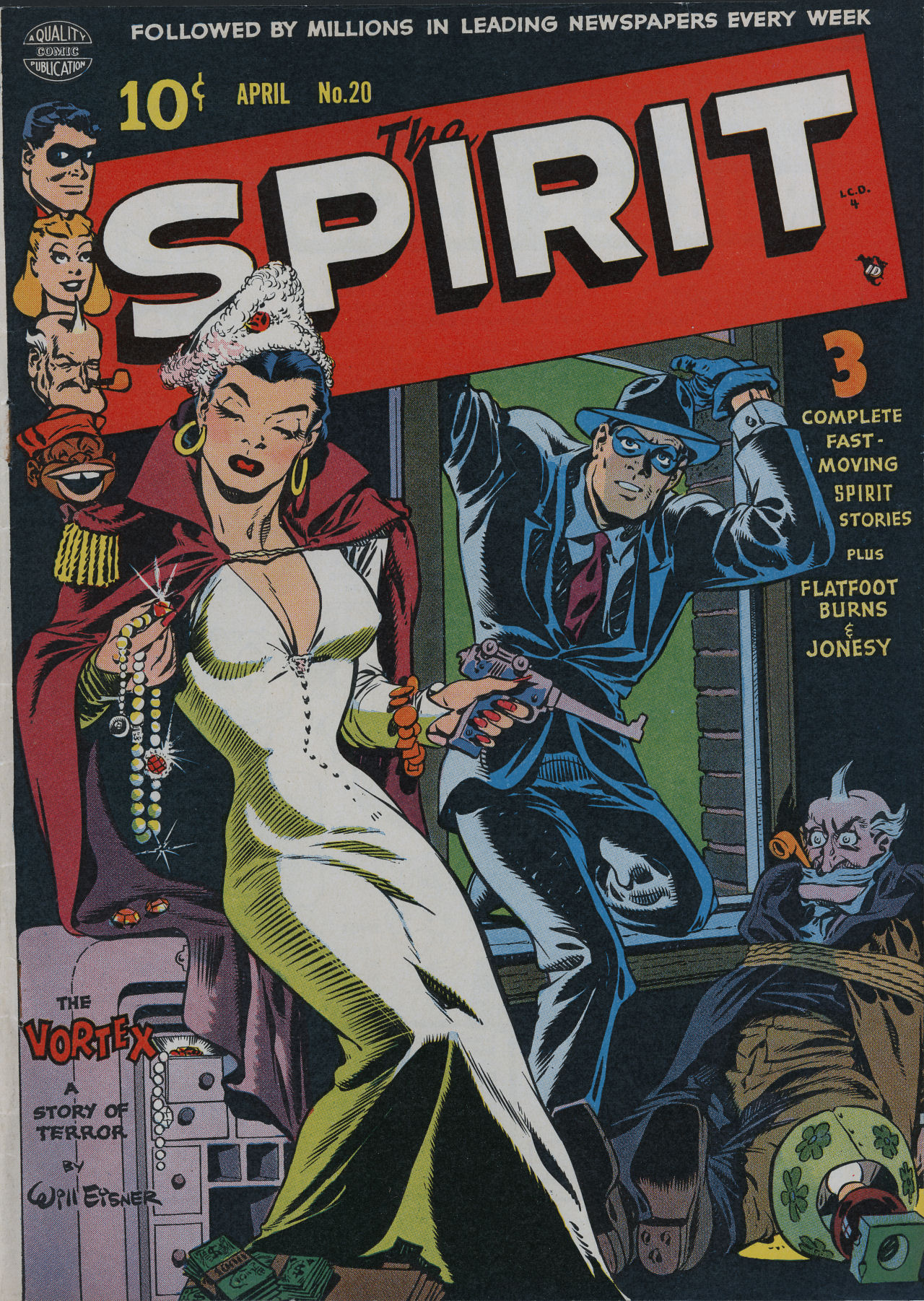 Read online The Spirit (1944) comic -  Issue #20 - 1