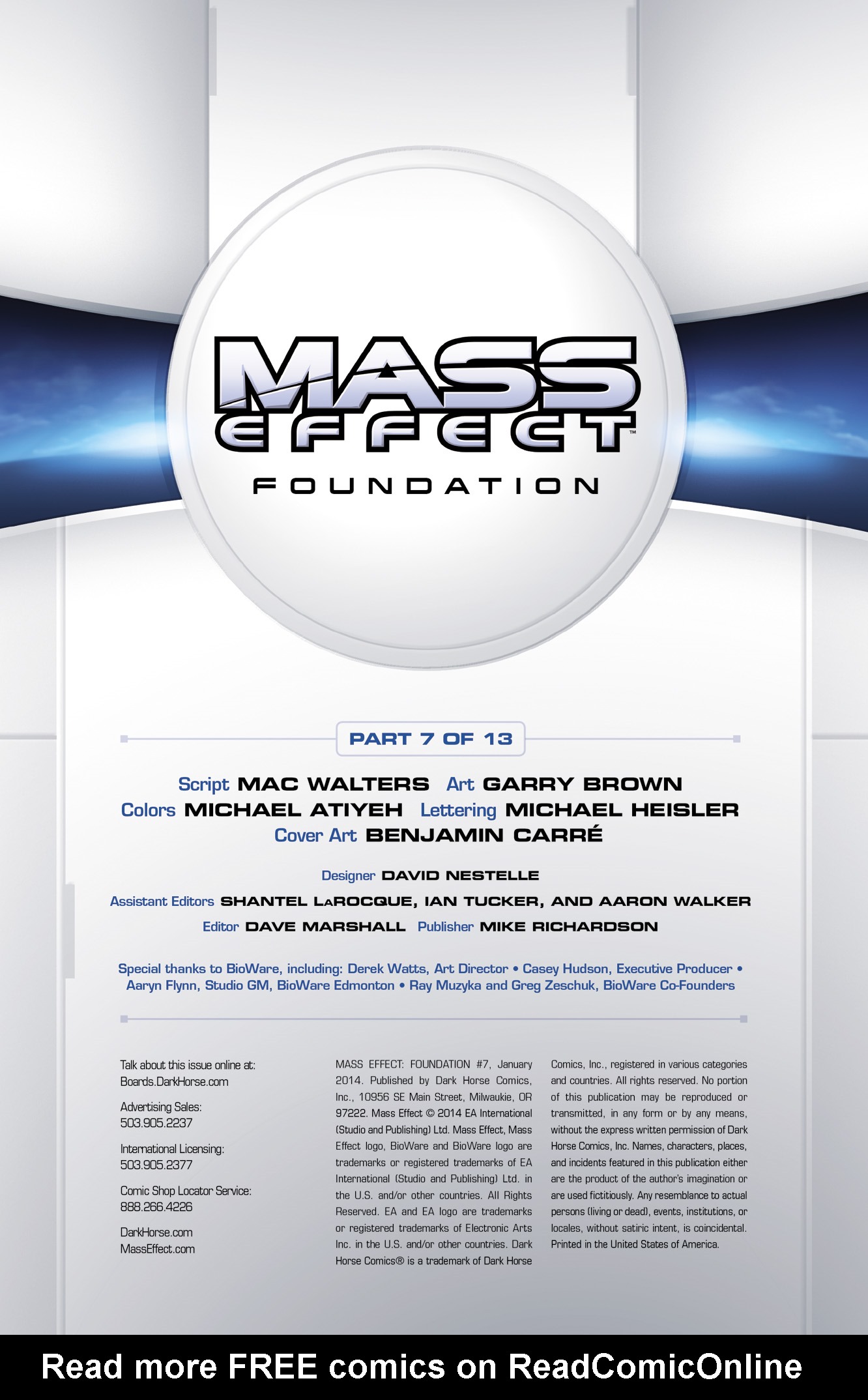 Read online Mass Effect: Foundation comic -  Issue #7 - 2