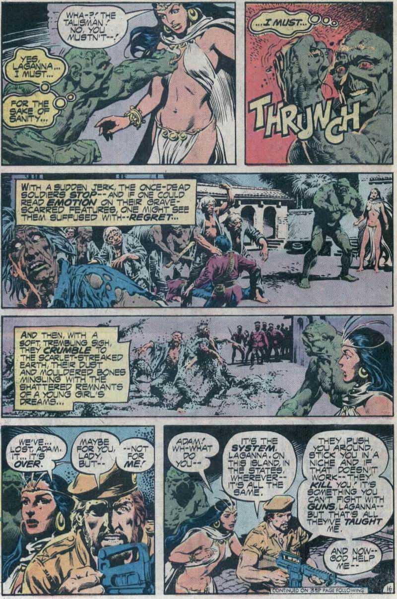 Read online Swamp Thing (1972) comic -  Issue #16 - 17
