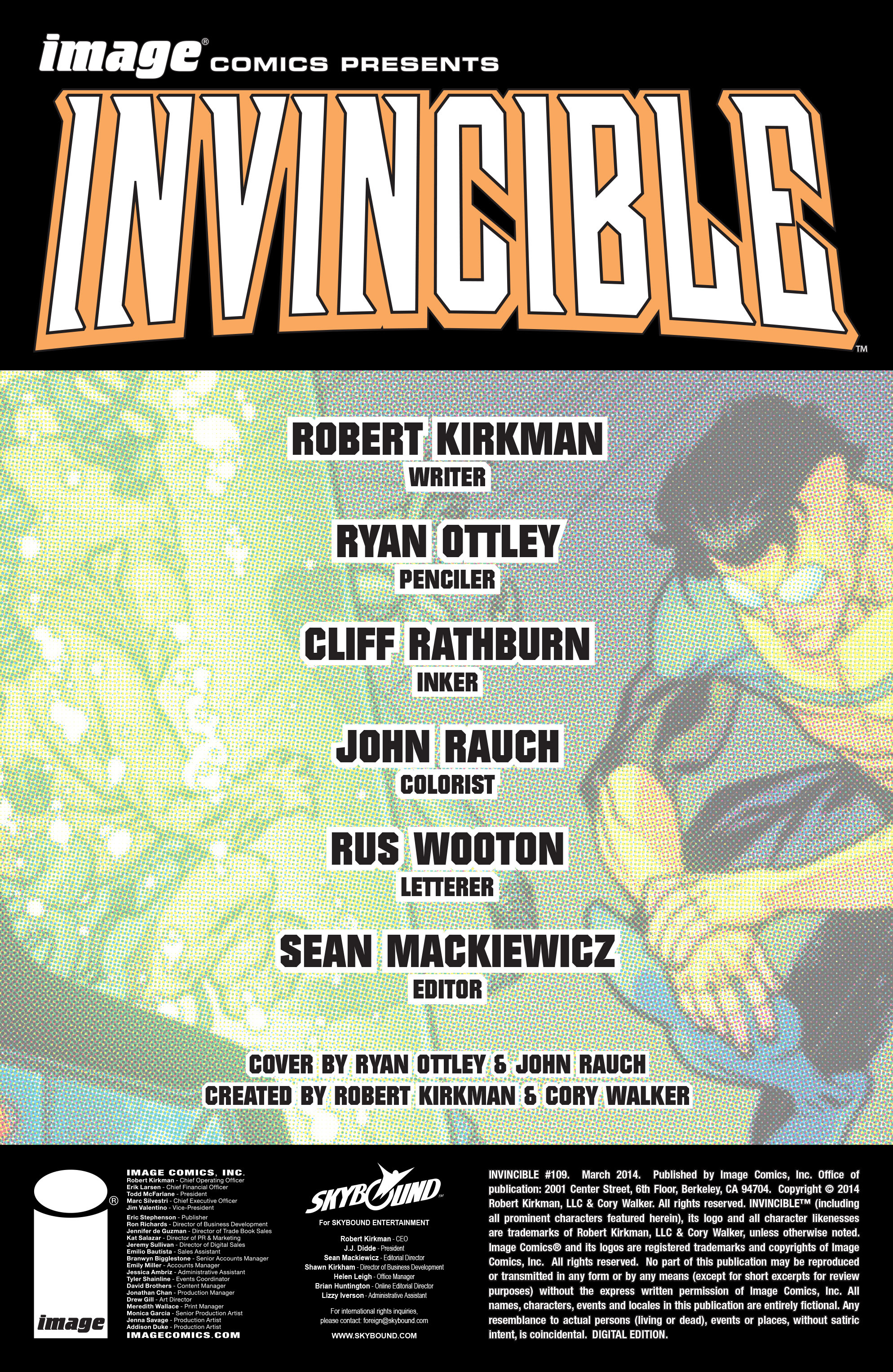 Read online Invincible comic -  Issue #109 - 2