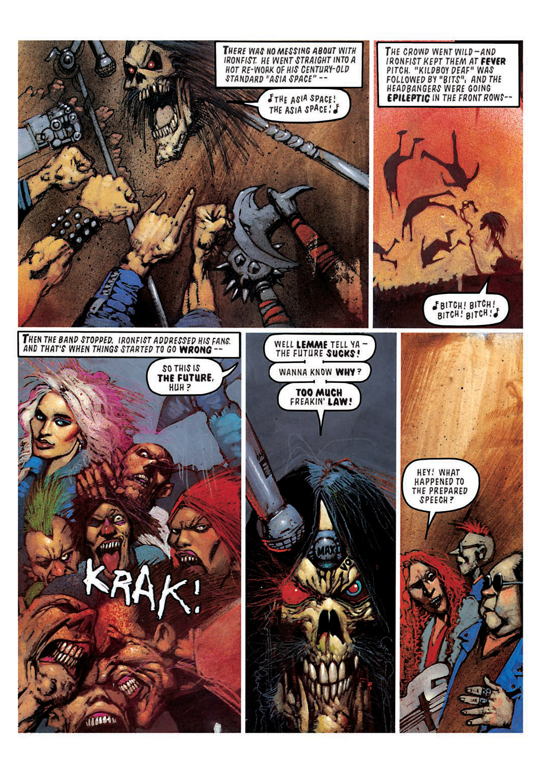 Read online Judge Dredd [Collections - Rebellion] comic -  Issue # TPB Judge Dredd - Heavy Metal Dredd - 99