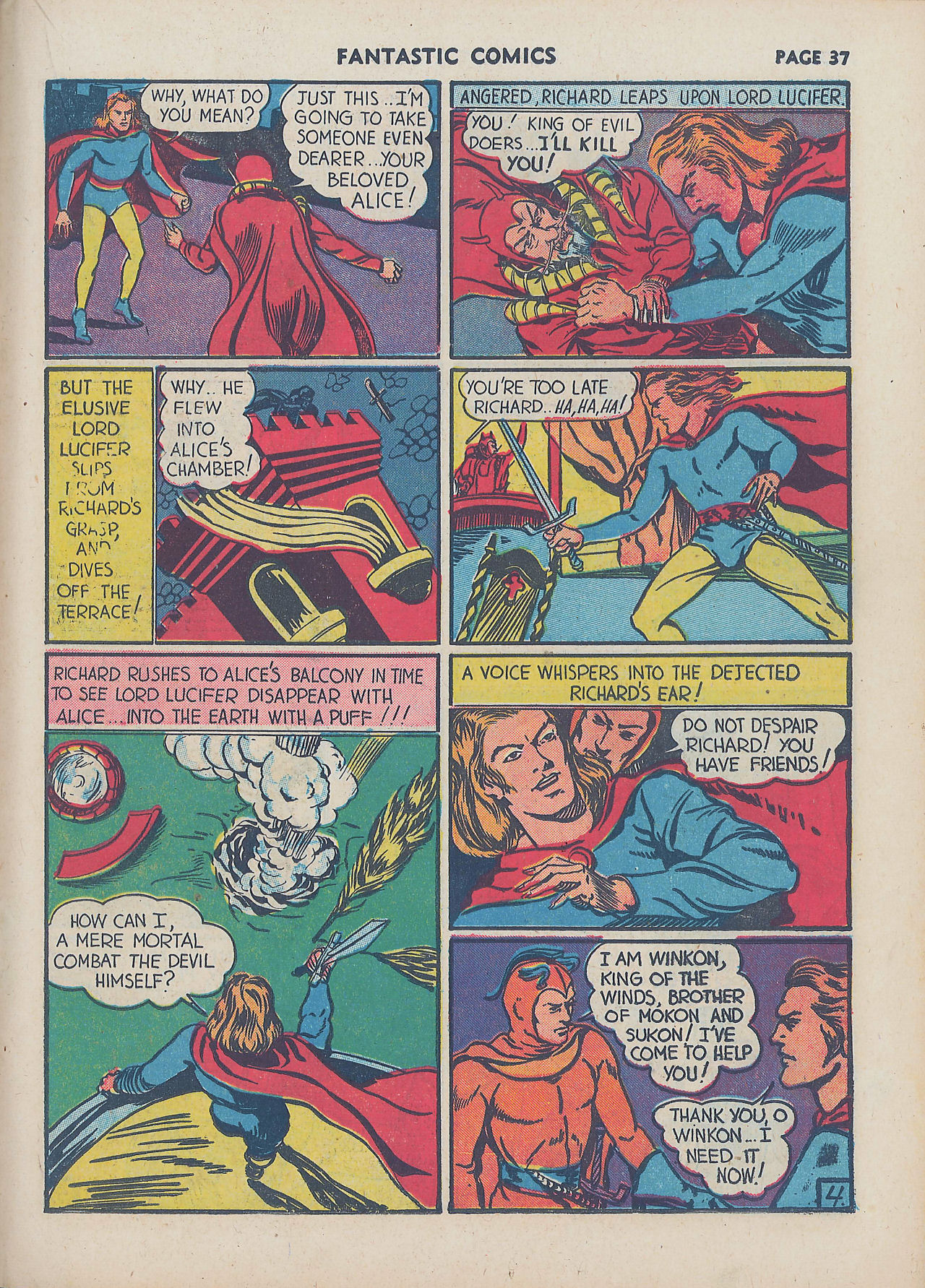 Read online Fantastic Comics comic -  Issue #16 - 38