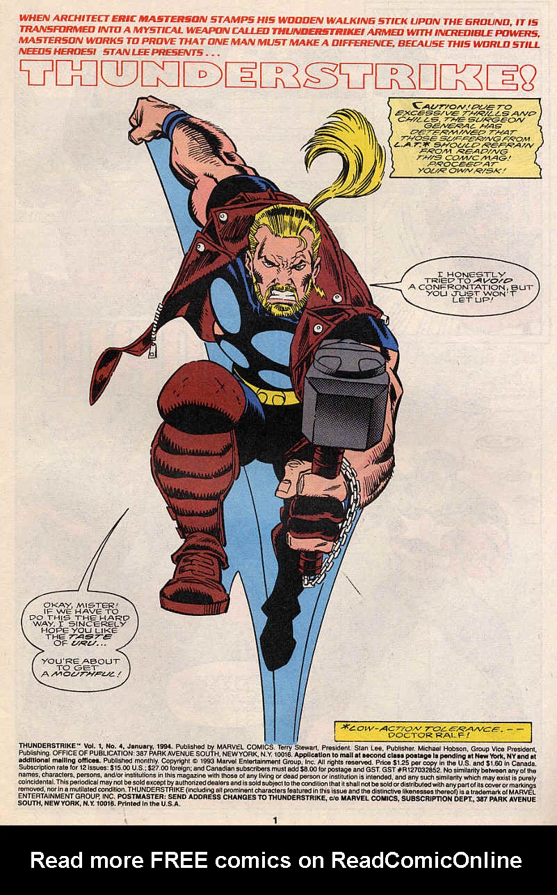Read online Thunderstrike (1993) comic -  Issue #4 - 2