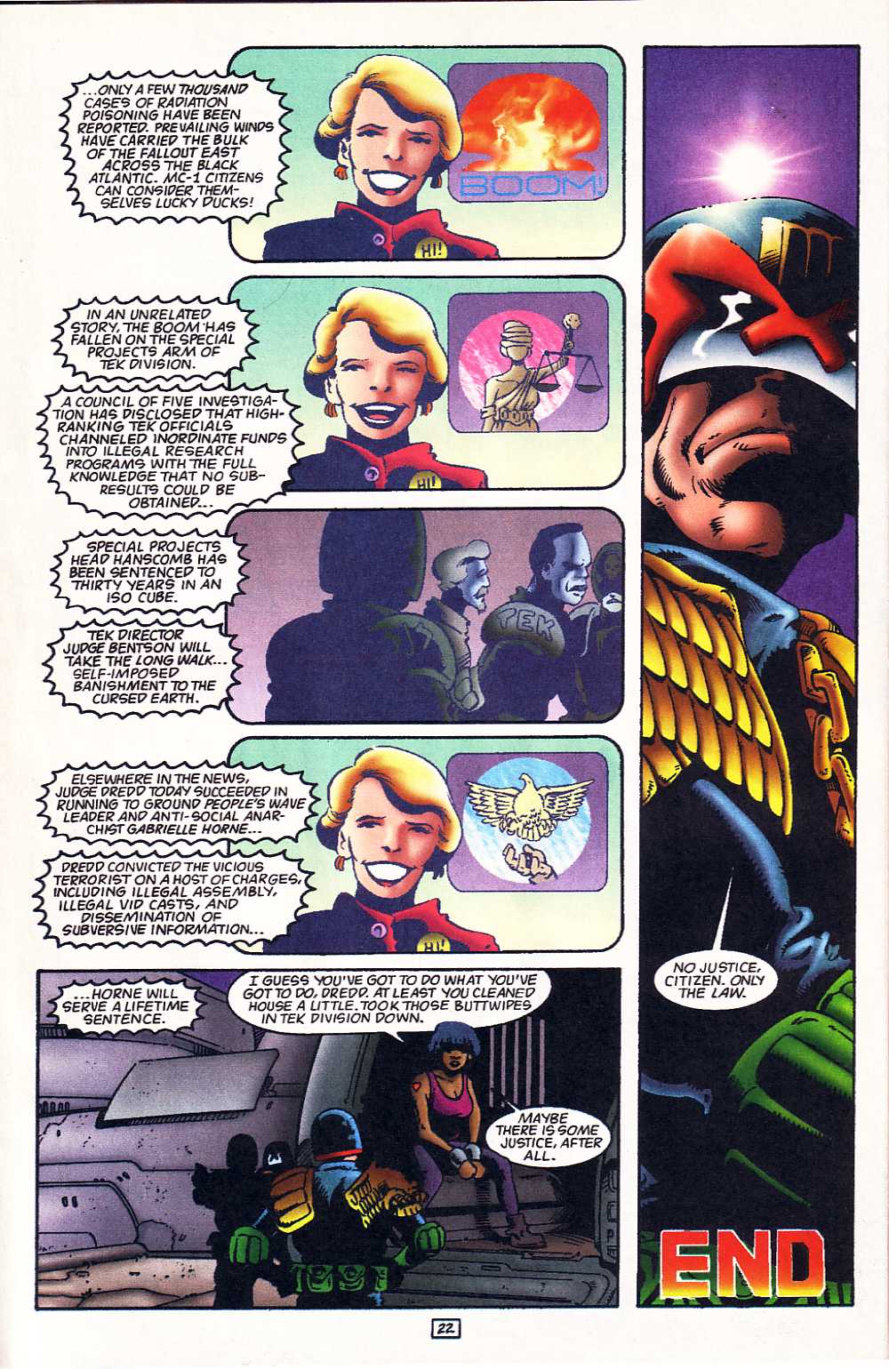 Read online Judge Dredd: Legends of the Law comic -  Issue #13 - 22