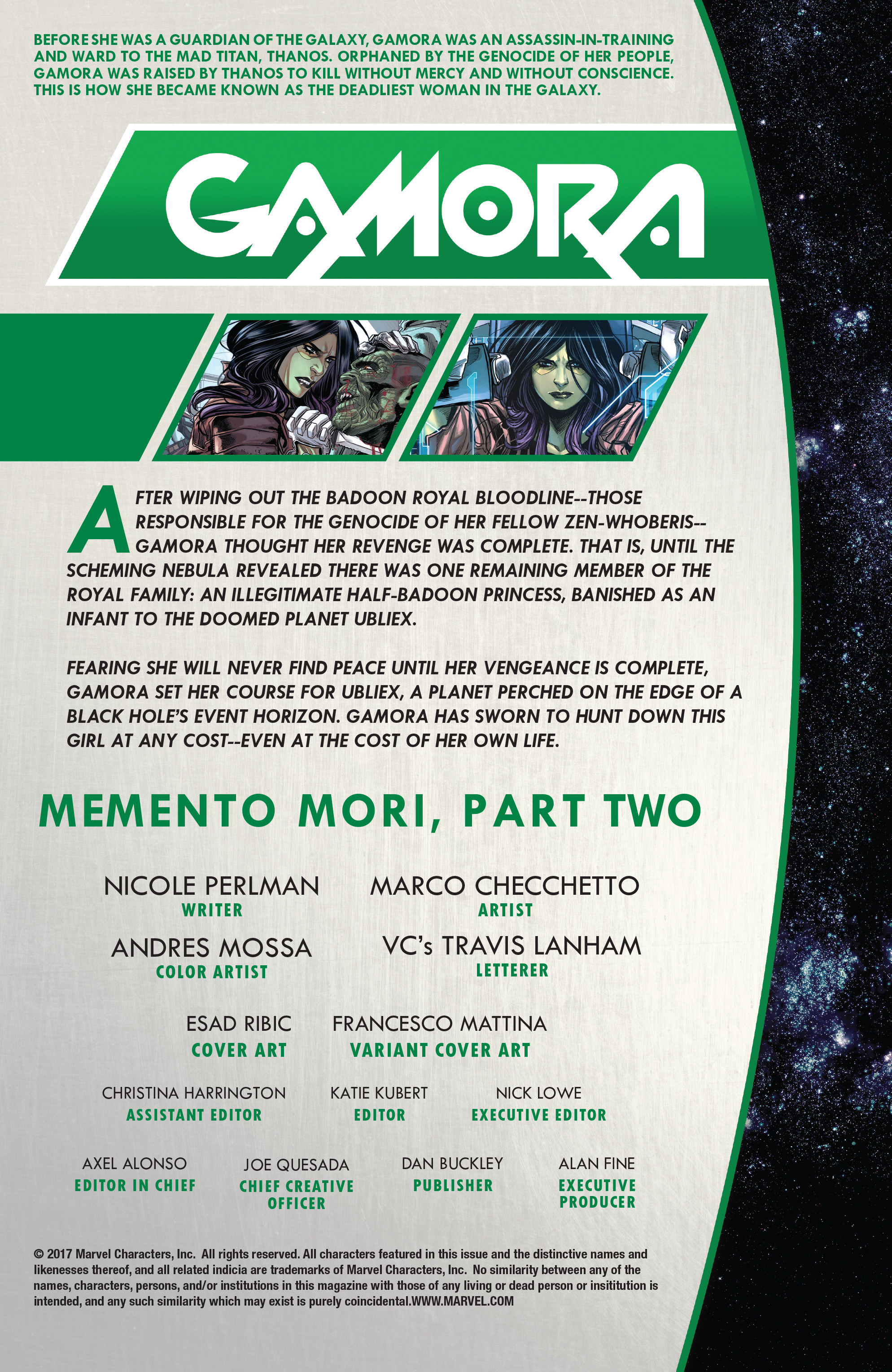 Read online Gamora comic -  Issue #2 - 2