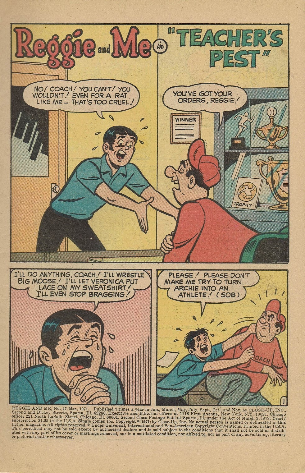 Read online Reggie and Me (1966) comic -  Issue #47 - 3