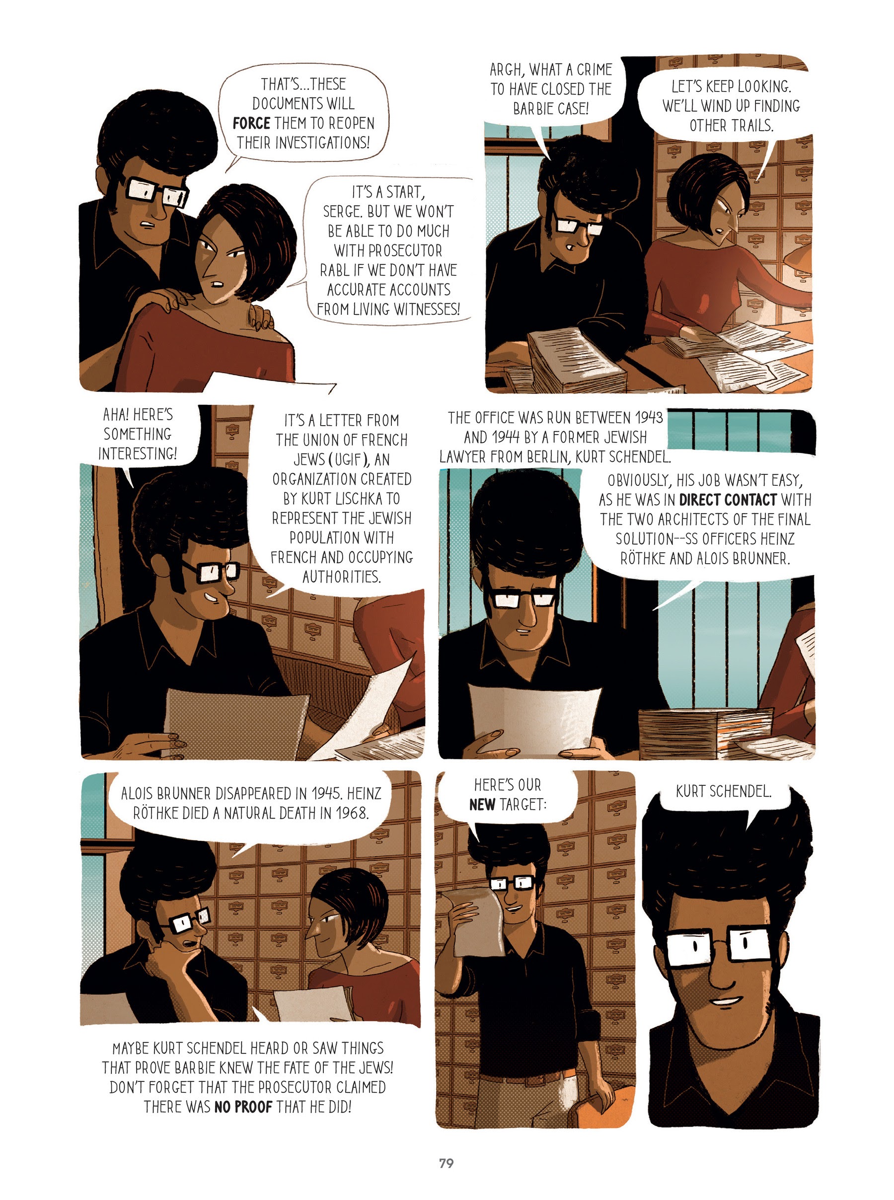Read online For Justice: The Serge & Beate Klarsfeld Story comic -  Issue # TPB (Part 1) - 79