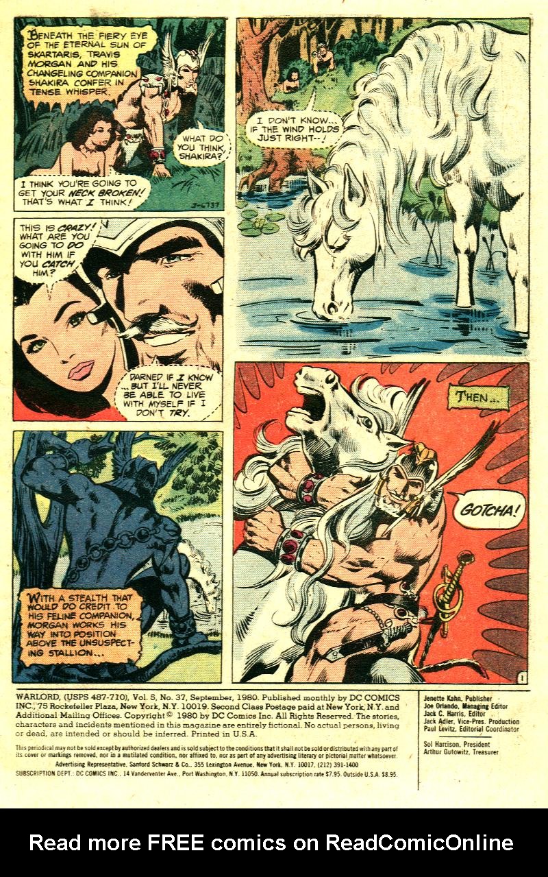 Read online Warlord (1976) comic -  Issue #37 - 2