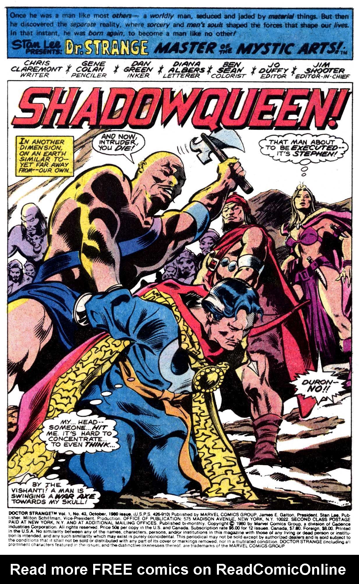 Read online Doctor Strange (1974) comic -  Issue #43 - 2