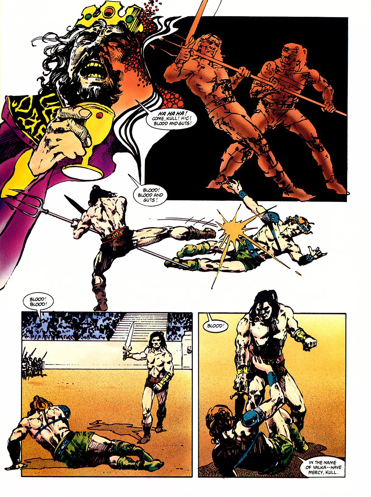 Read online Marvel Graphic Novel comic -  Issue #47 - Kull - The Vale Of Shadow - 25