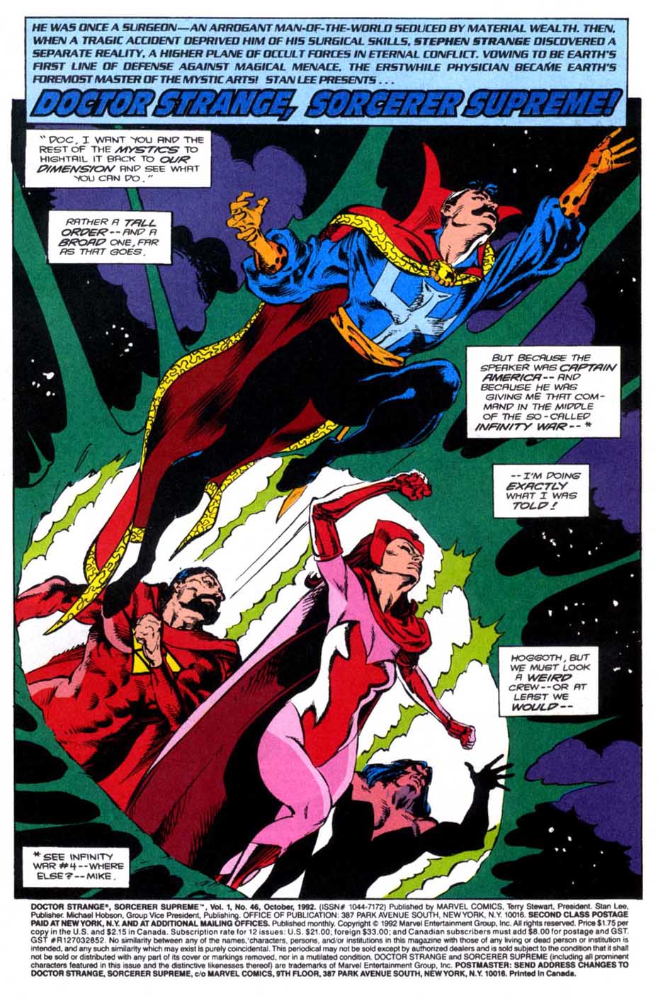 Read online Doctor Strange: Sorcerer Supreme comic -  Issue #46 - 2