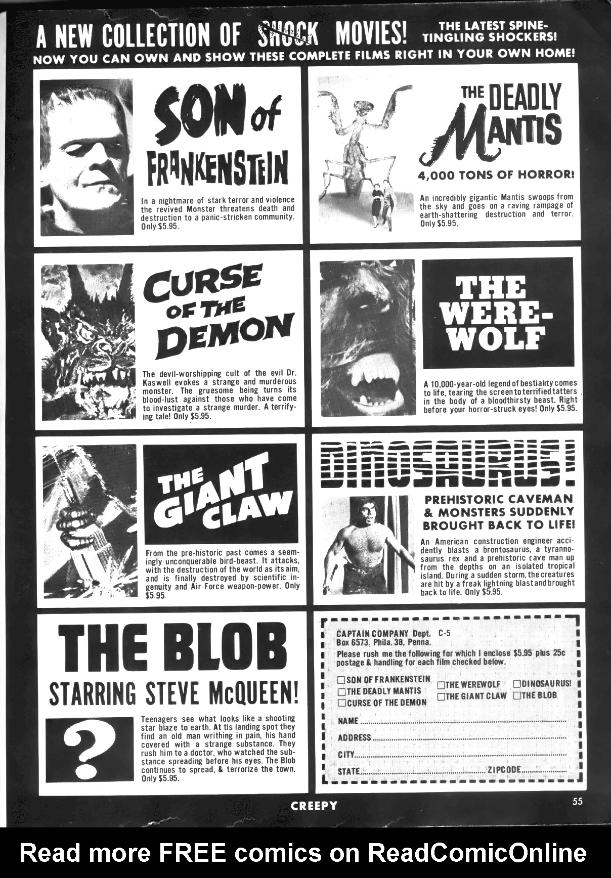 Read online Creepy (1964) comic -  Issue #5 - 55