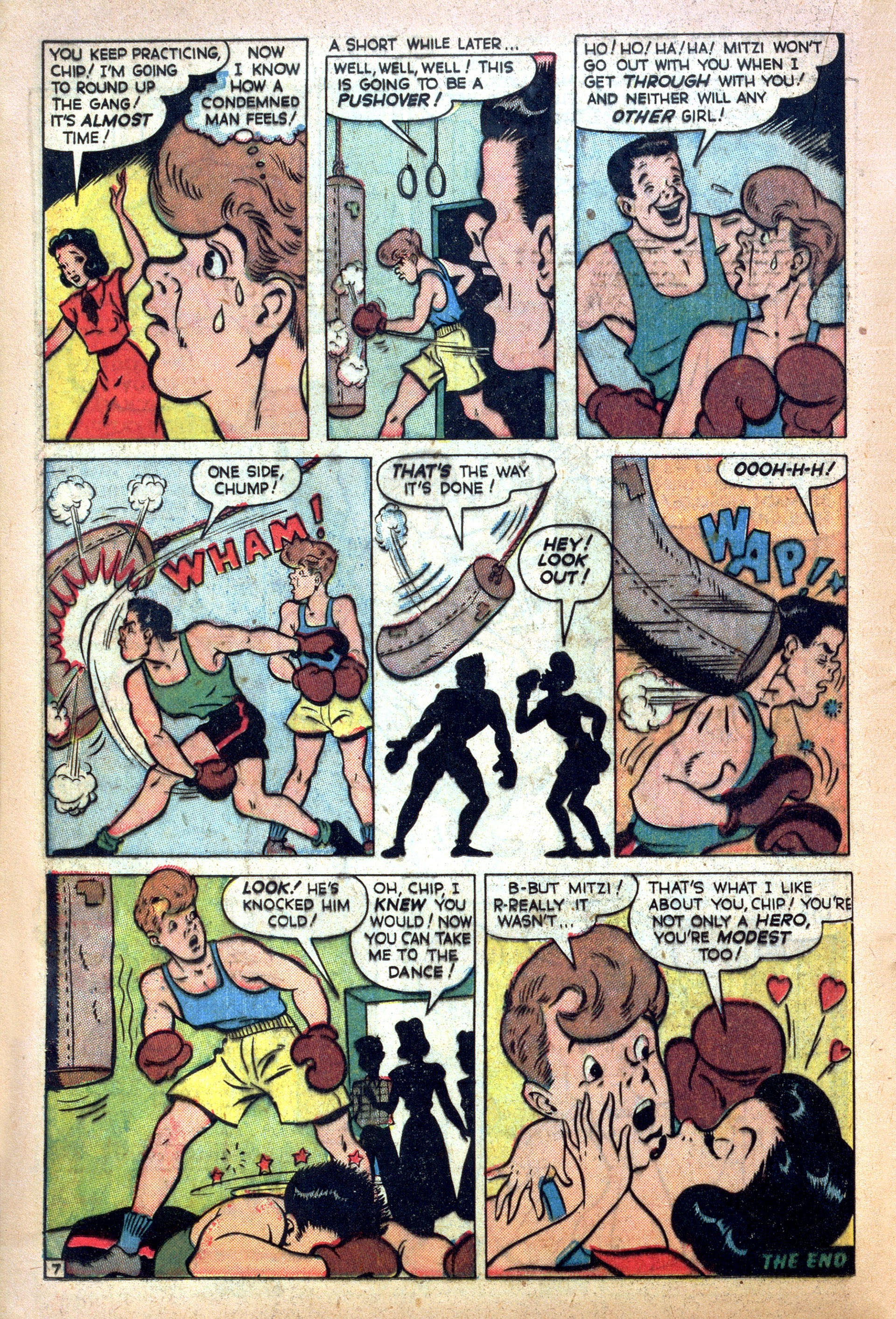 Read online Mitzi's Boy Friend comic -  Issue #6 - 16
