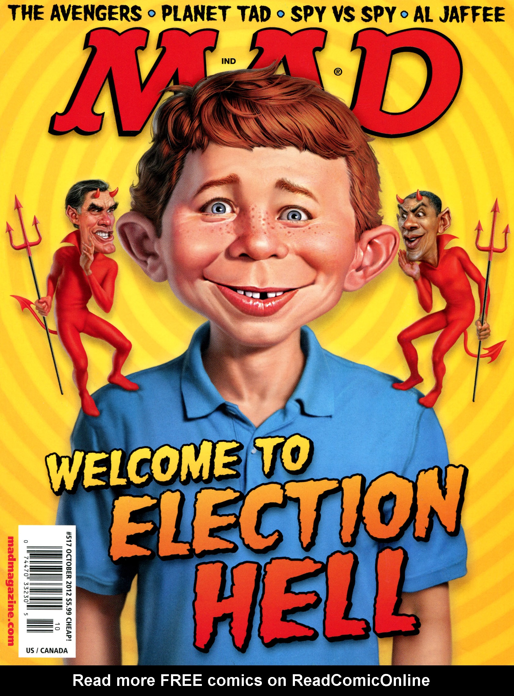 Read online MAD comic -  Issue #517 - 1