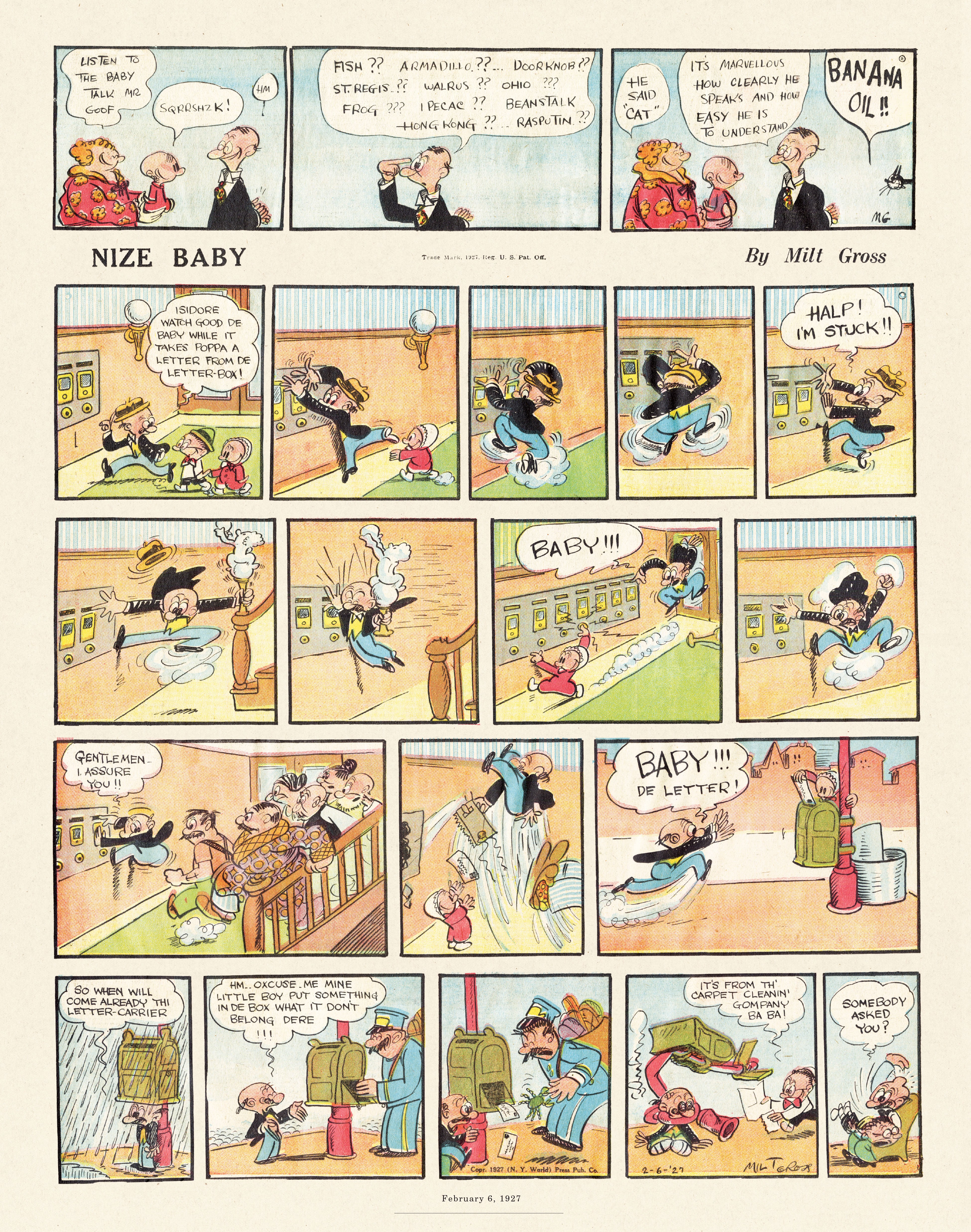 Read online Gross Exaggerations: The Meshuga Comic Strips of Milt Gross comic -  Issue # TPB - 33