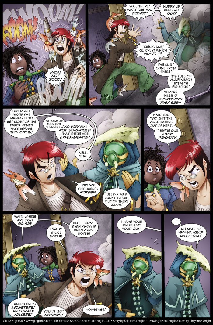 Read online Girl Genius (2002) comic -  Issue #12 - 96