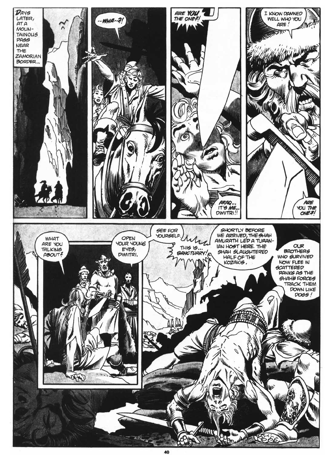 Read online The Savage Sword Of Conan comic -  Issue #160 - 42