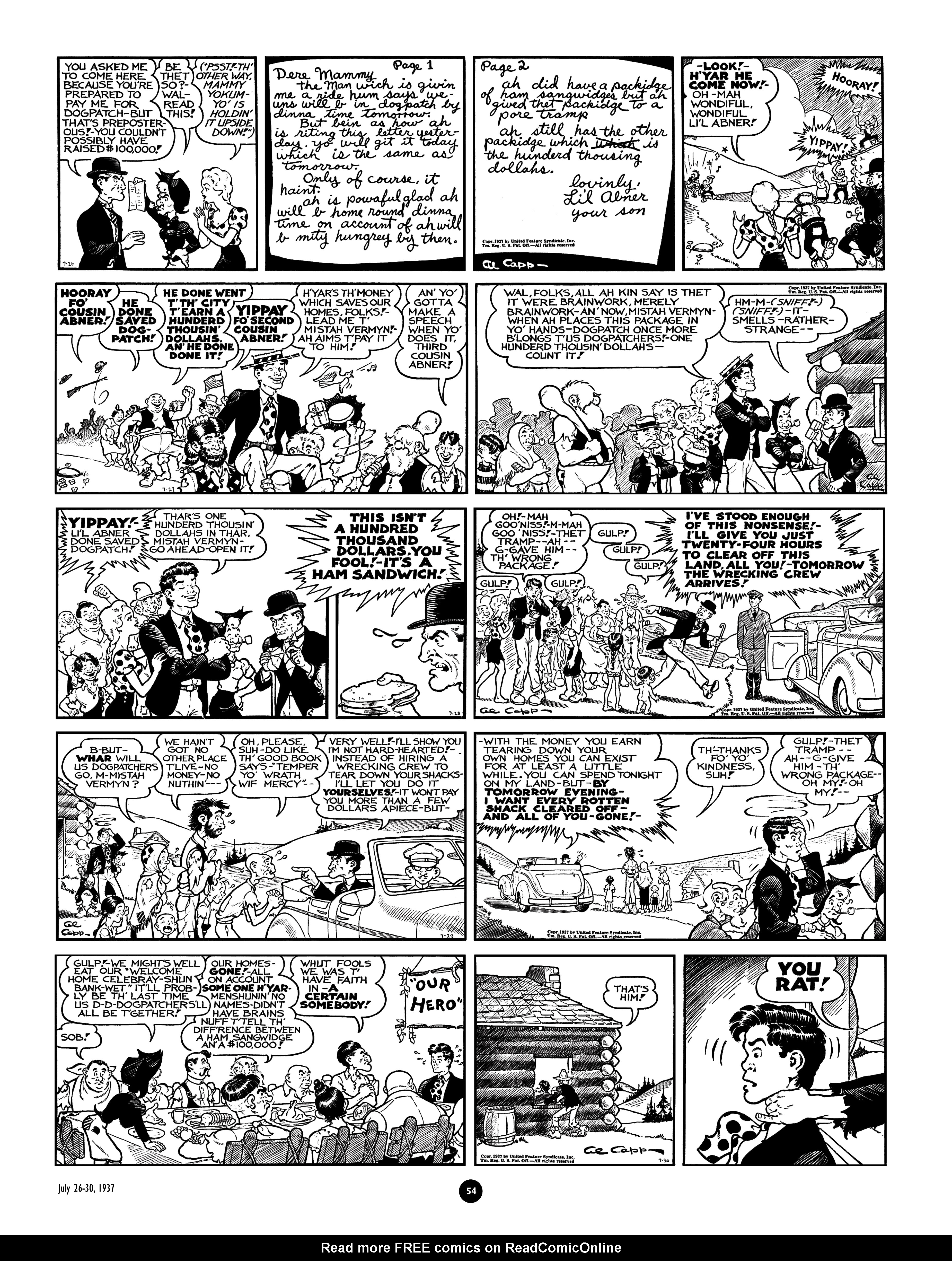 Read online Al Capp's Li'l Abner Complete Daily & Color Sunday Comics comic -  Issue # TPB 2 (Part 1) - 55
